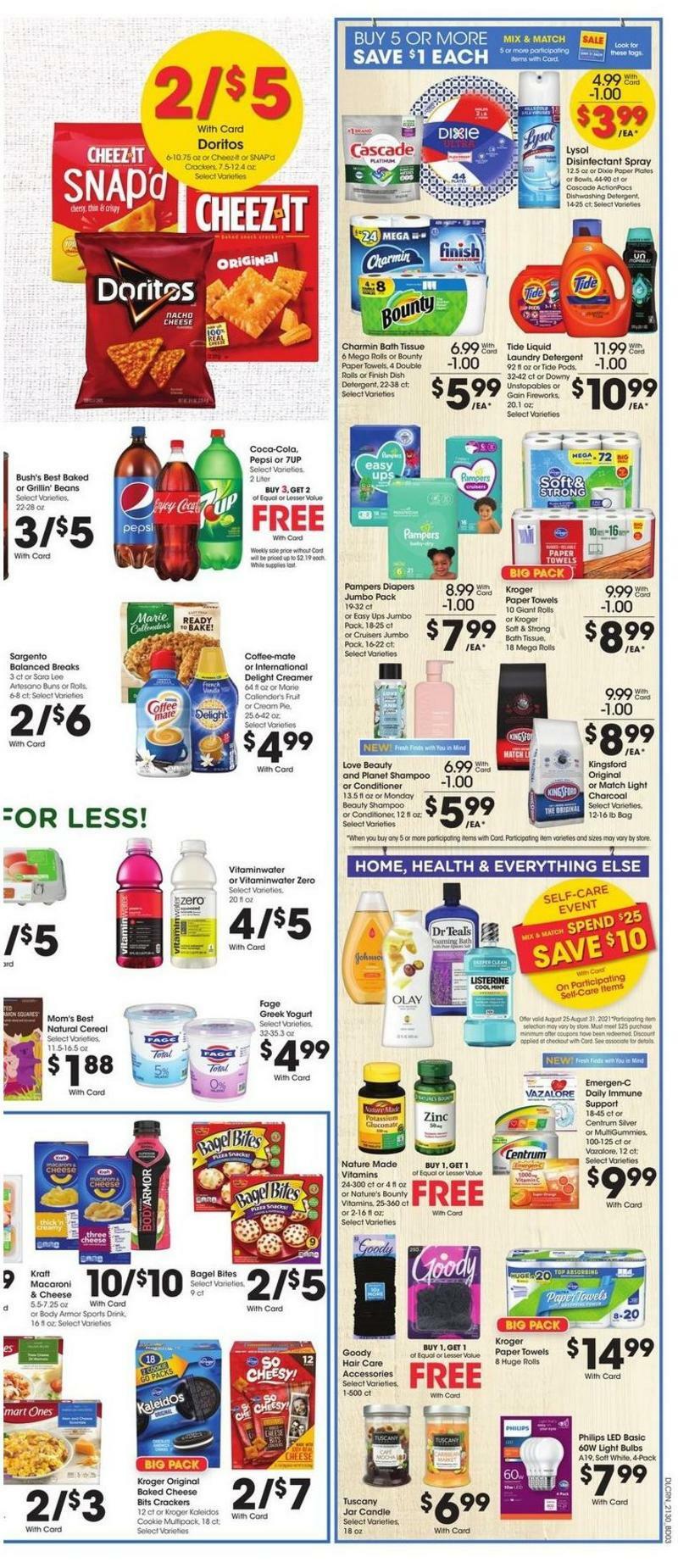 Kroger Weekly Ad from August 25