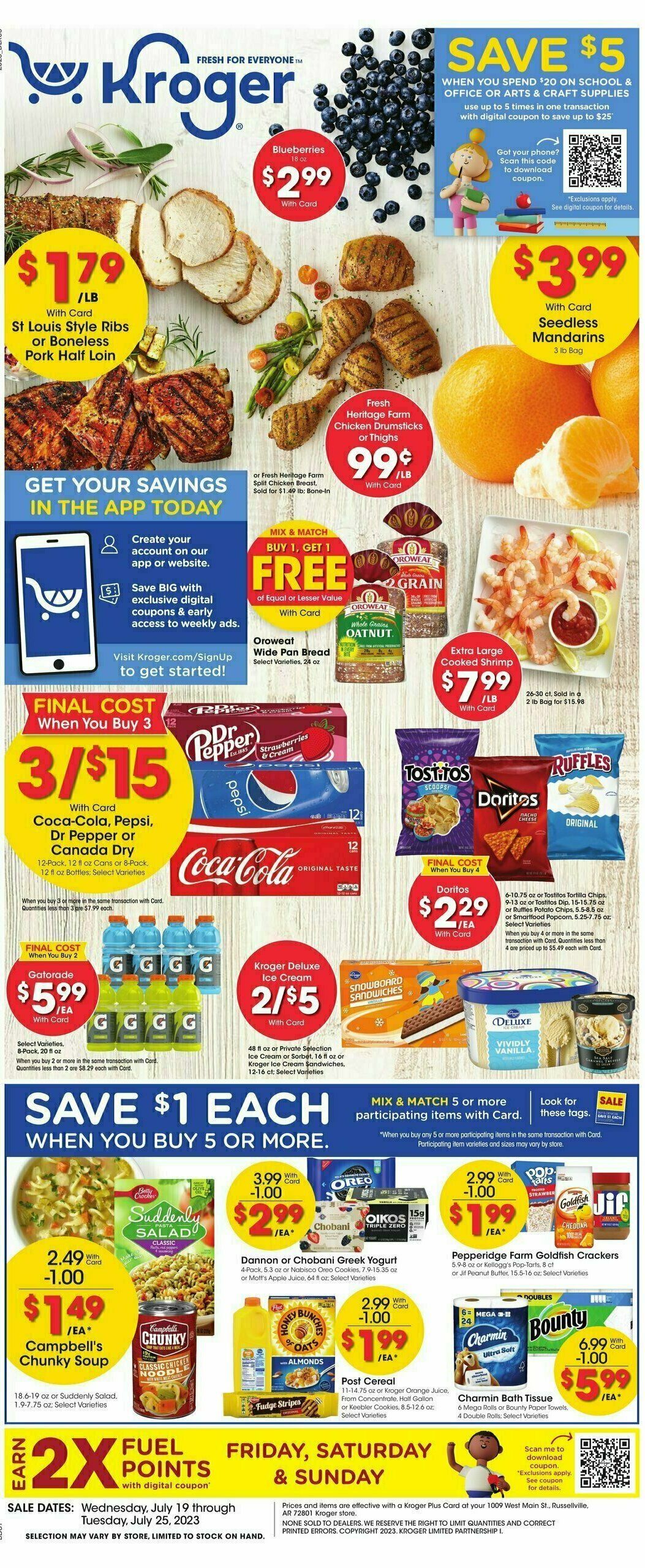 Kroger Weekly Ad from July 19