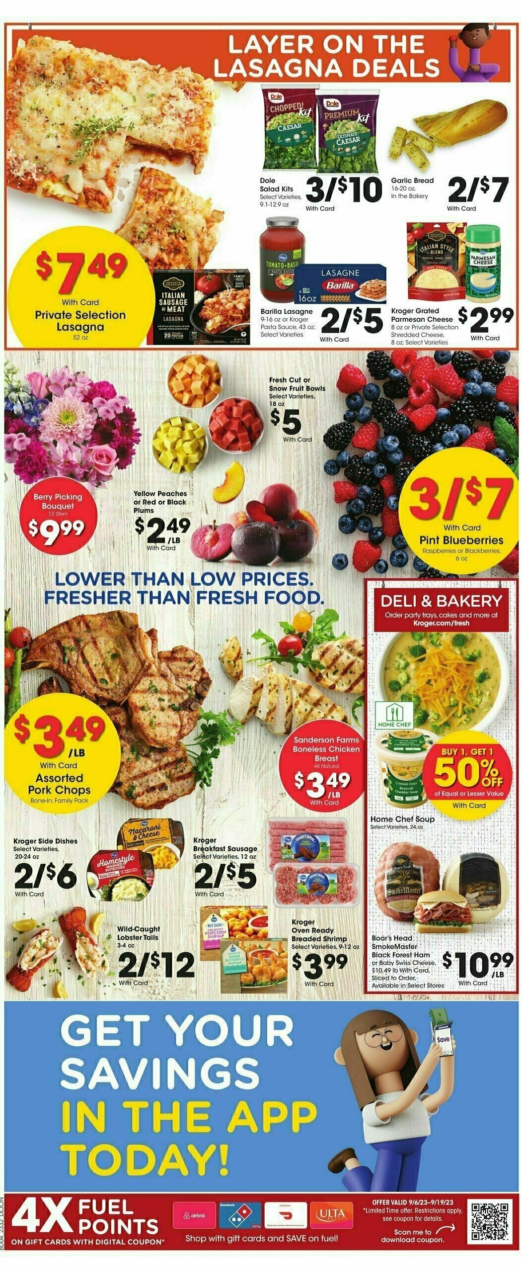 Kroger Weekly Ad from September 6