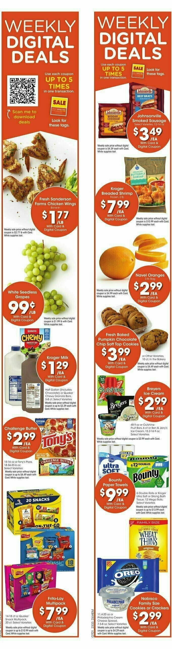 Kroger Weekly Ad from September 13