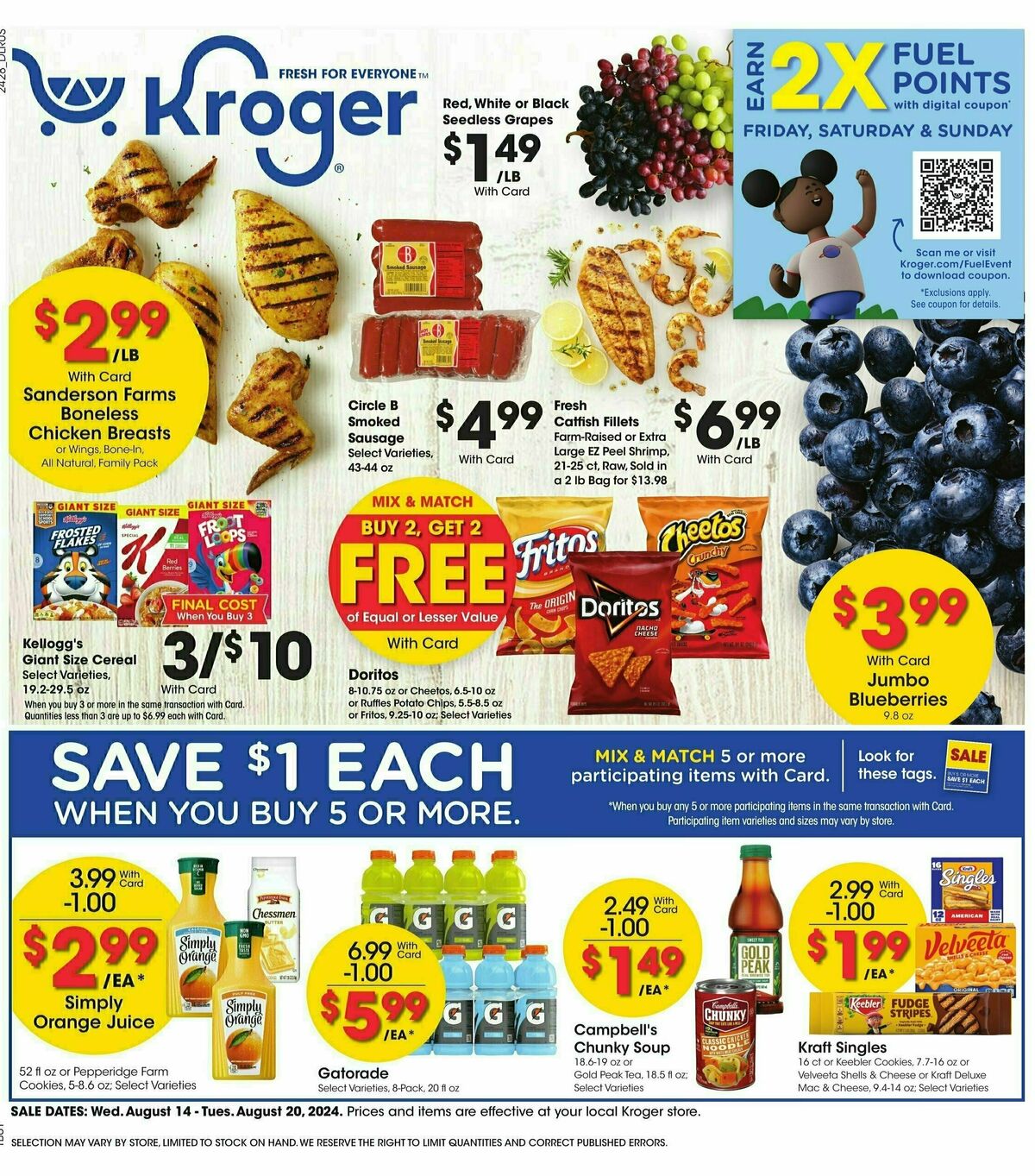 Kroger Weekly Ad from August 14