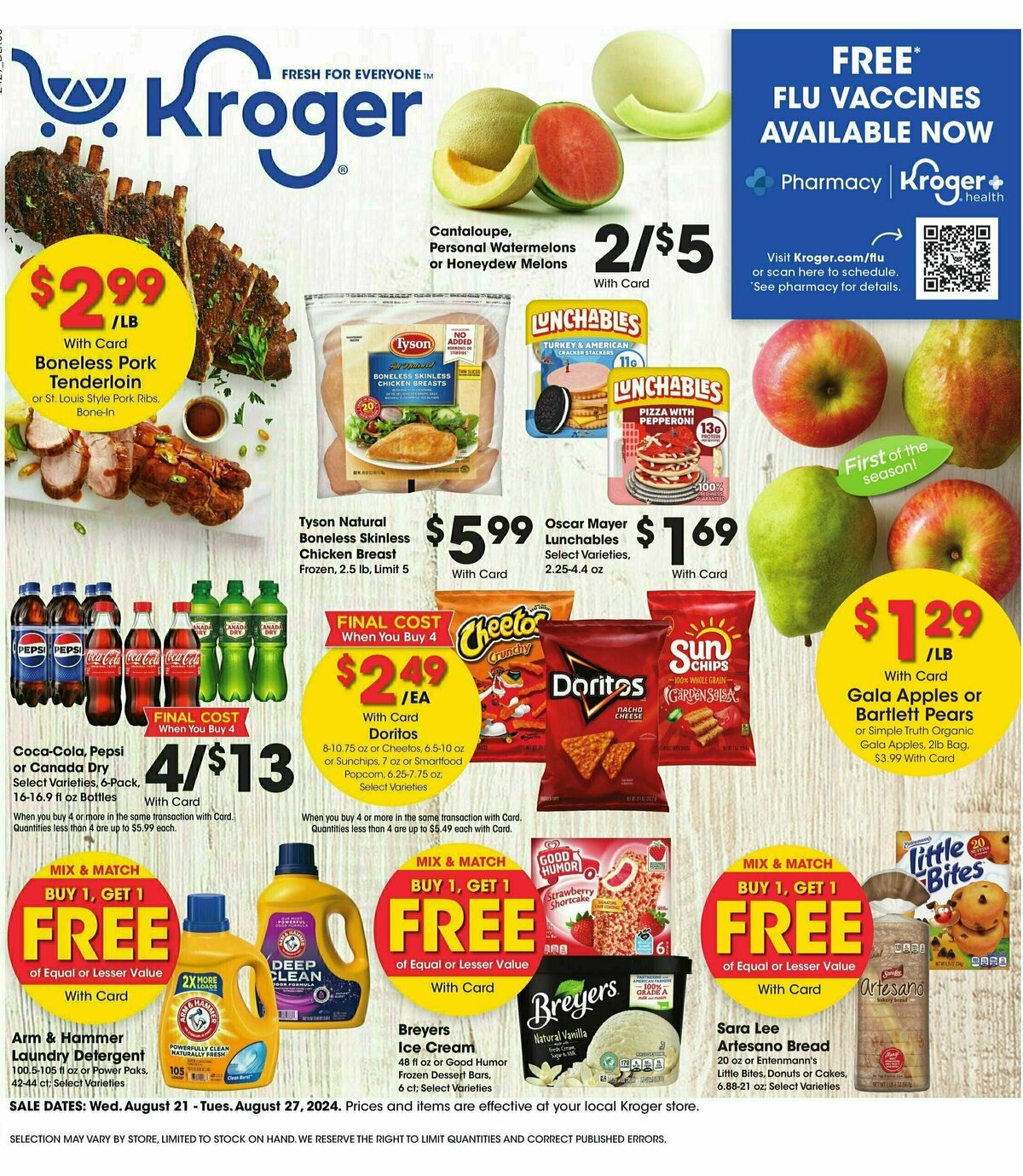 Kroger Weekly Ad from August 21