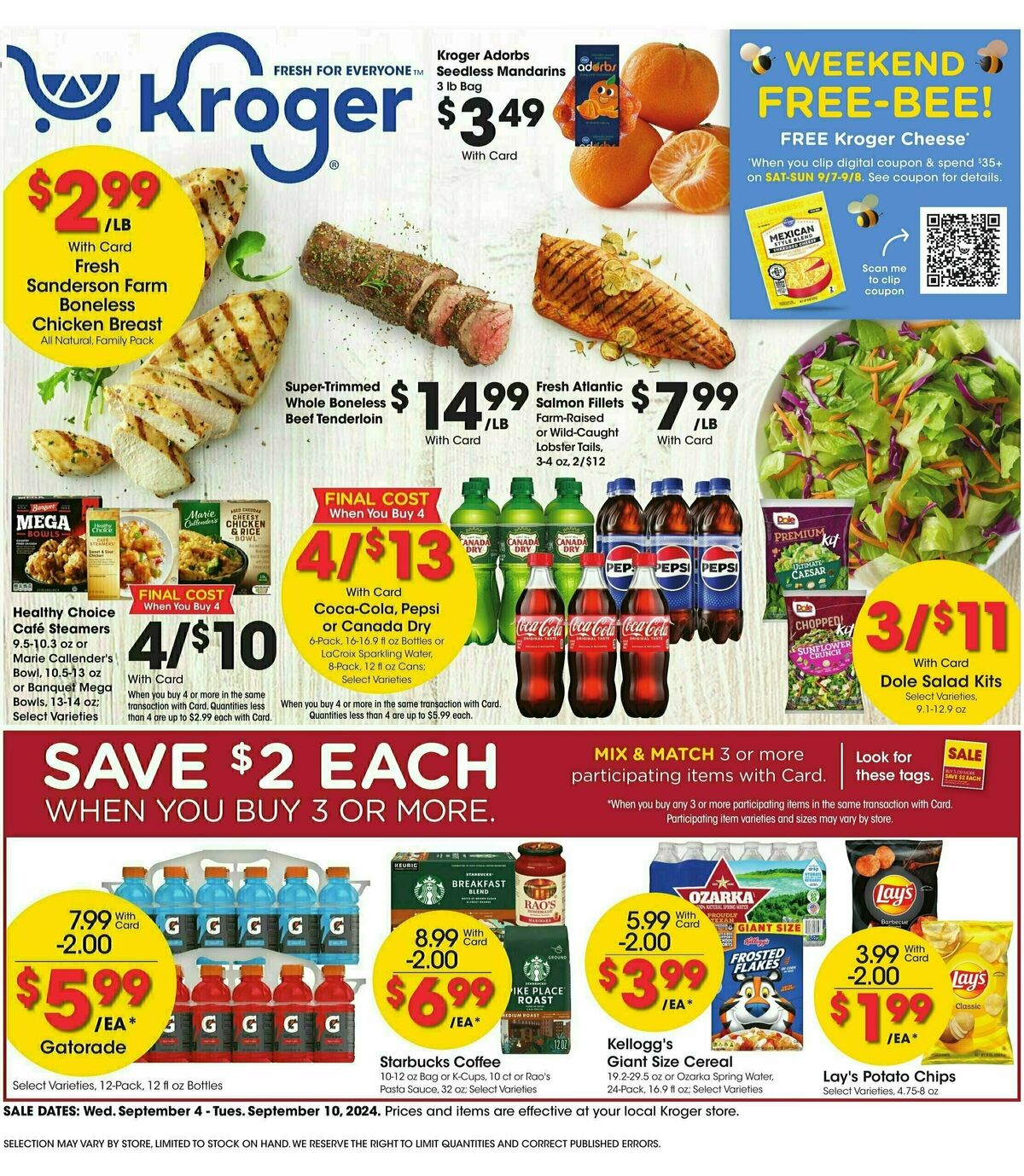 Kroger Weekly Ad from September 4