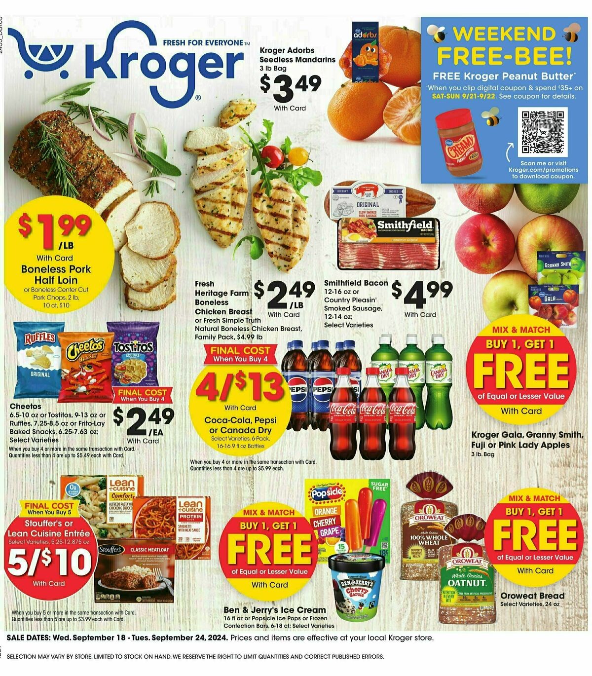 Kroger Weekly Ad from September 18