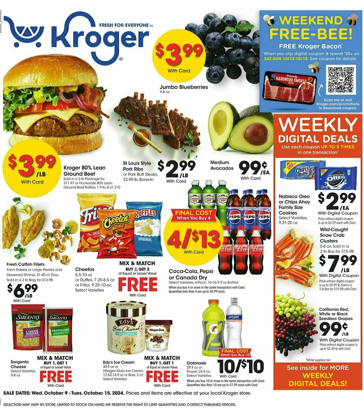 Kroger Weekly Ad from October 9