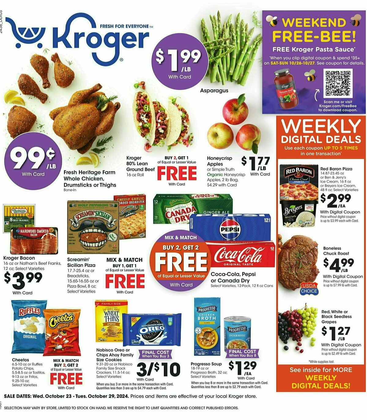 Kroger Weekly Ad from October 23