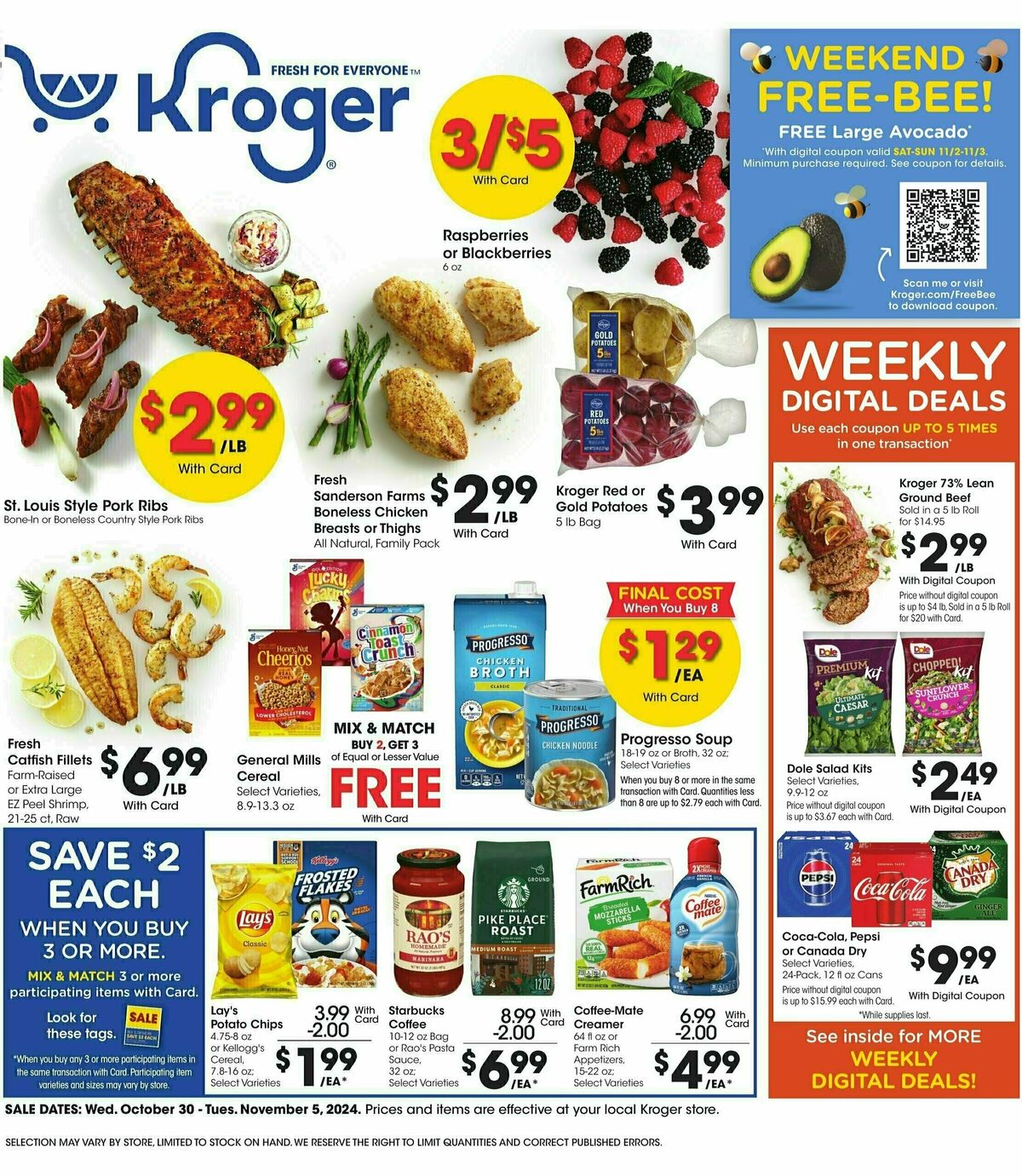 Kroger Weekly Ad from October 30