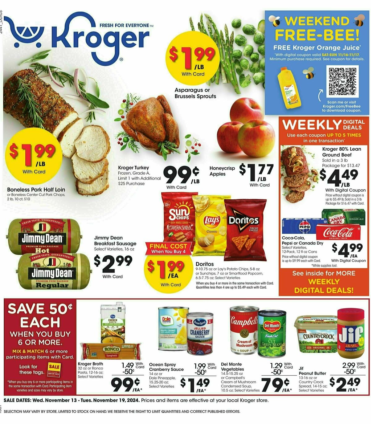 Kroger Weekly Ad from November 13