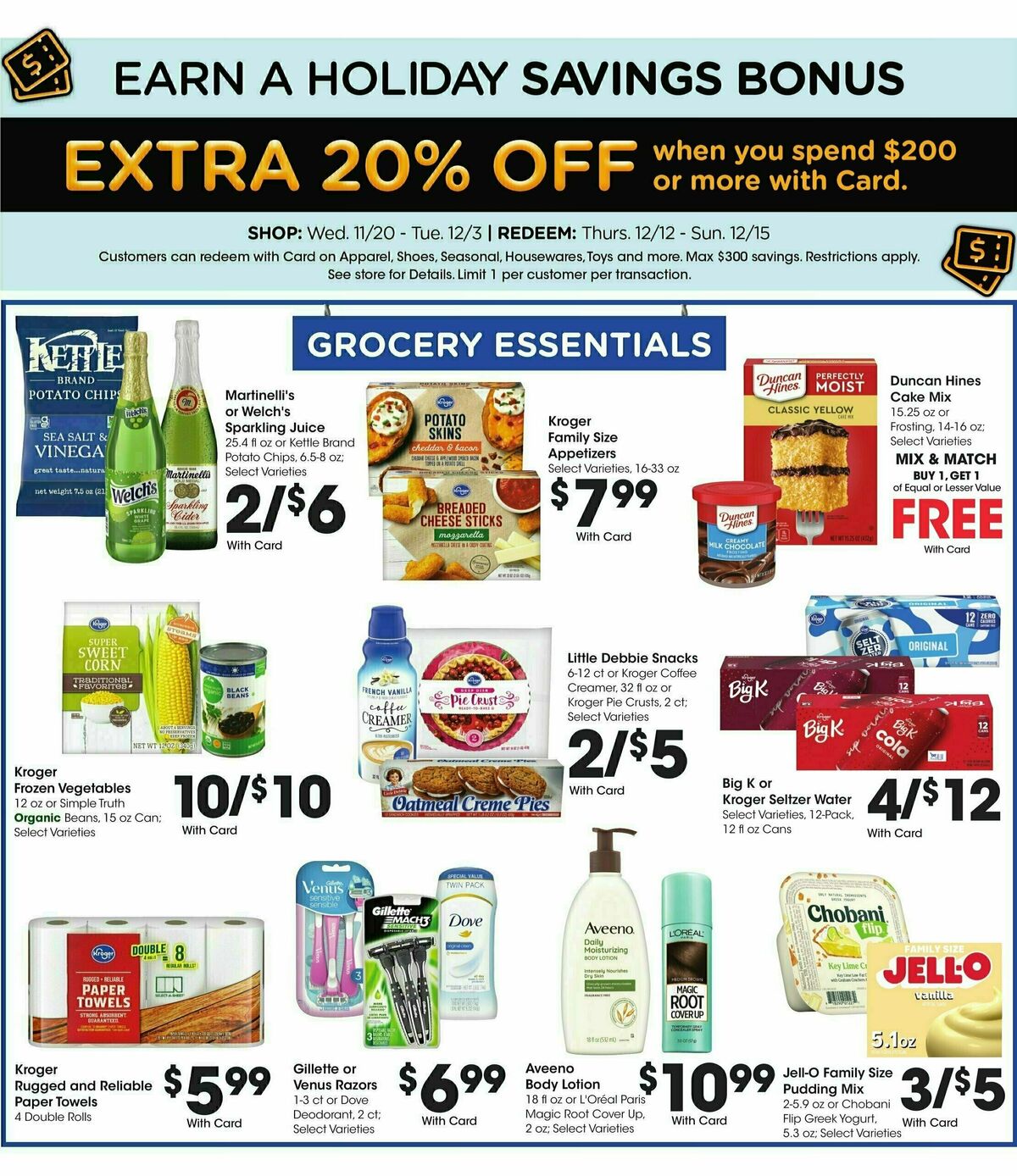 Kroger Weekly Ad from November 29