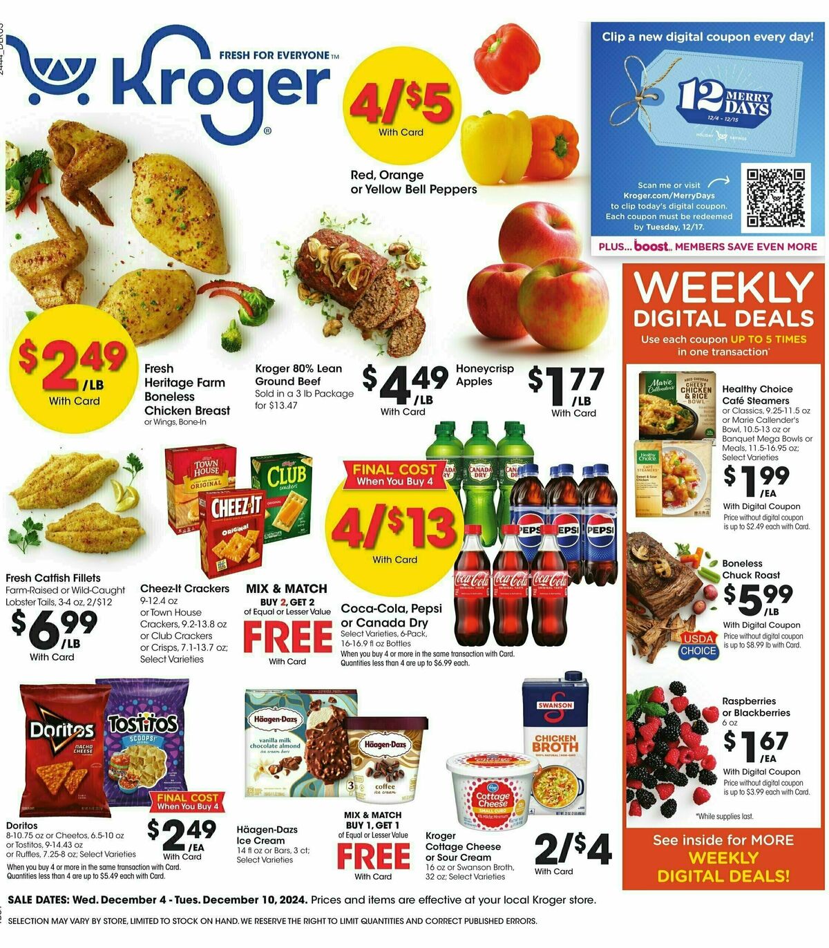 Kroger Weekly Ad from December 4