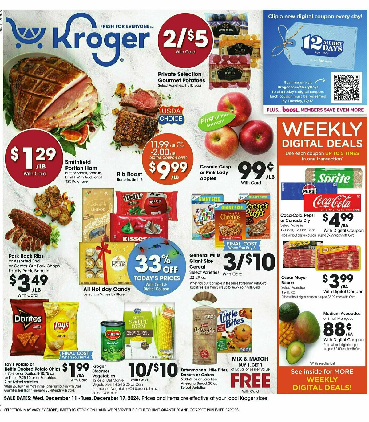 Kroger Weekly Ad from December 11