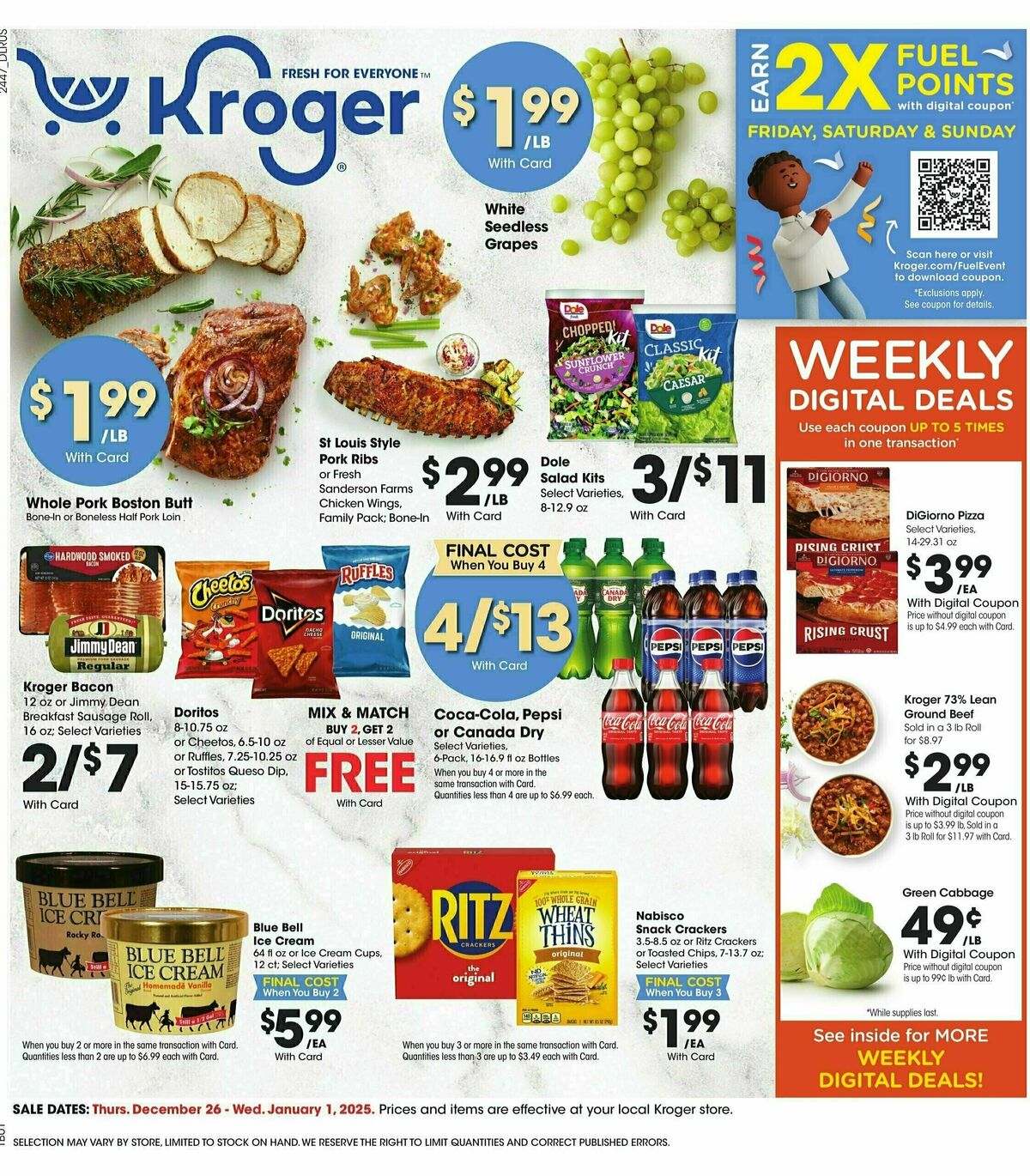 Kroger Weekly Ad from December 26