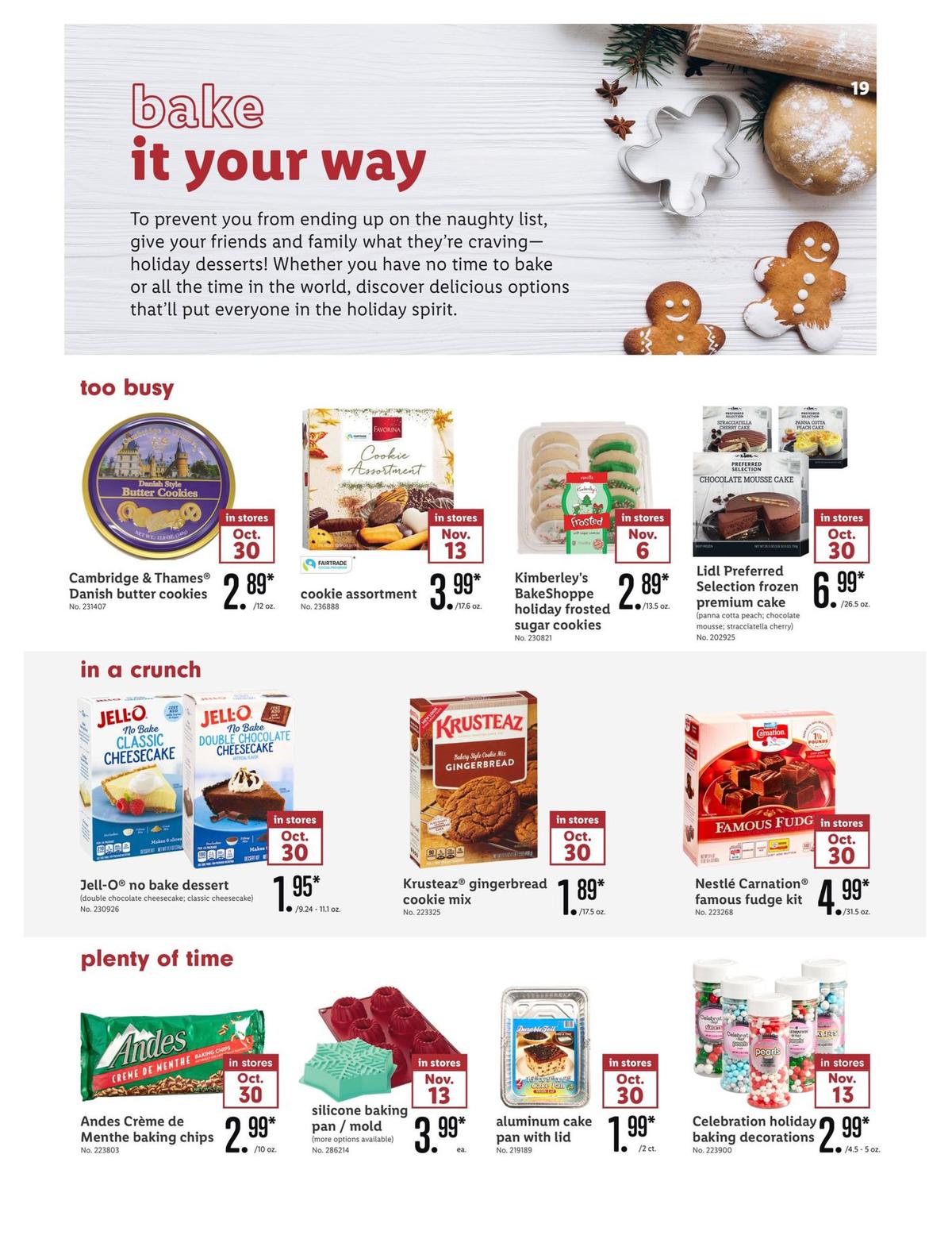 LIDL Holiday Magazine Weekly Ad from October 30