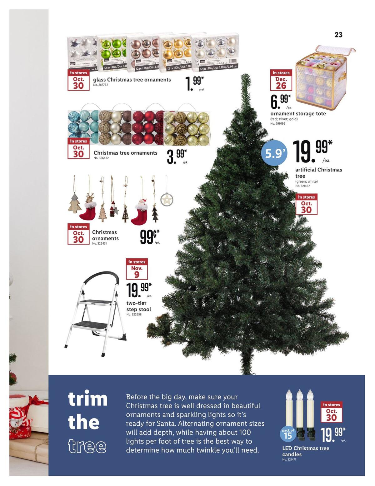 LIDL Holiday Magazine Weekly Ad from October 30