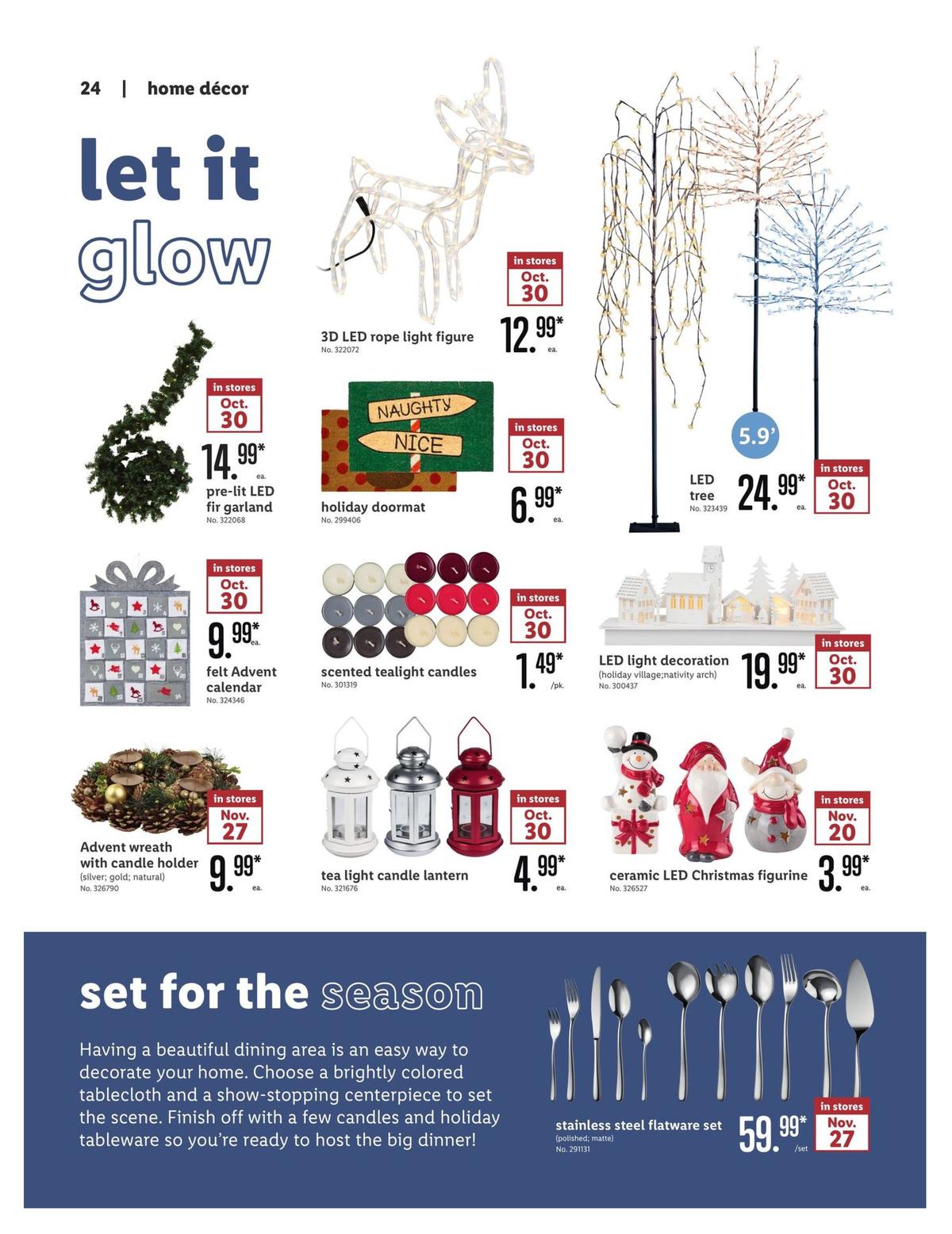 LIDL Holiday Magazine Weekly Ad from October 30