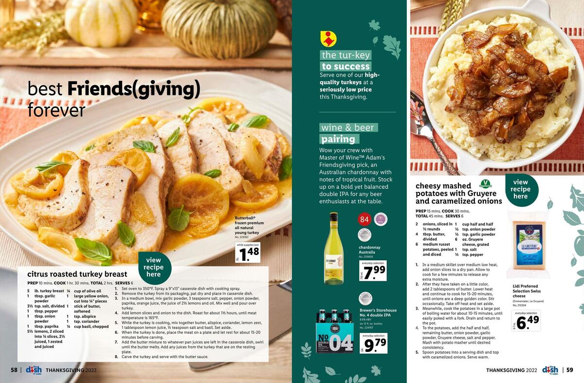 LIDL Thanksgiving Weekly Ad from October 12