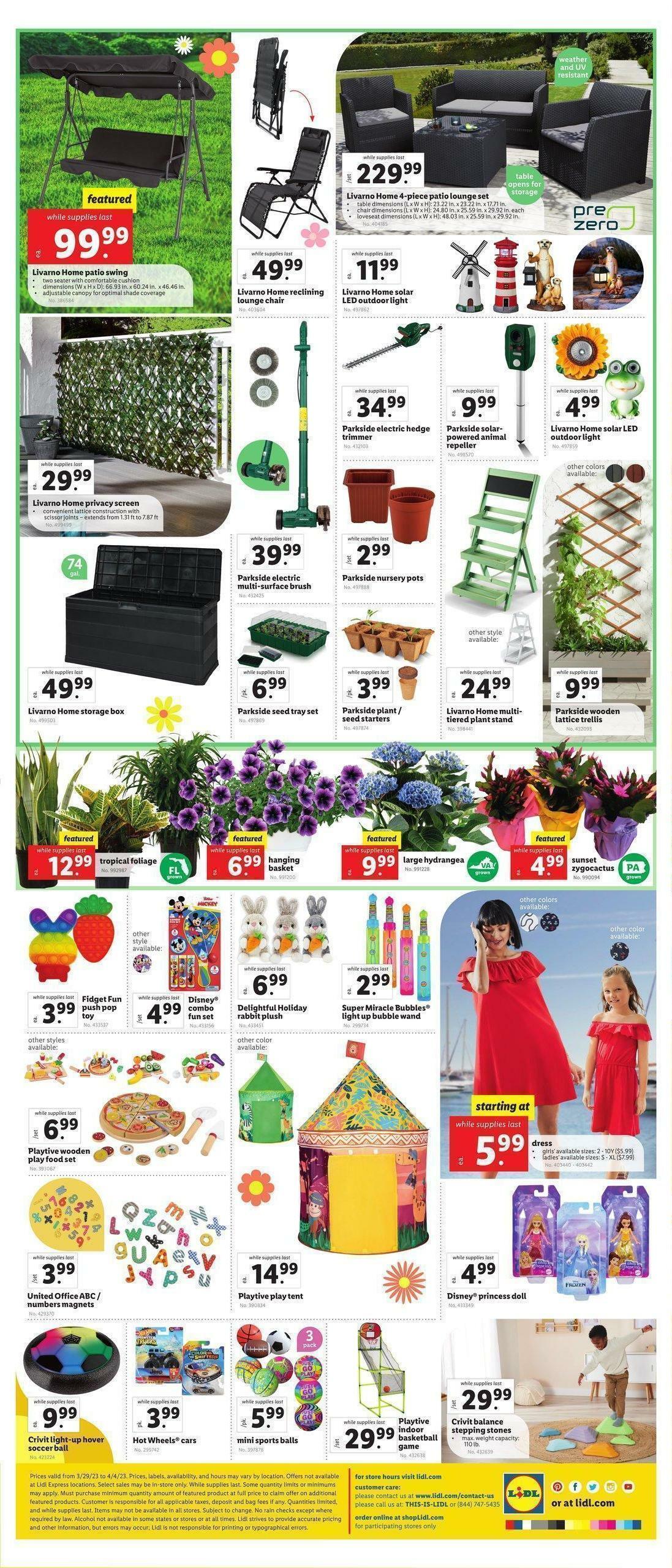 LIDL Weekly Ad from March 29