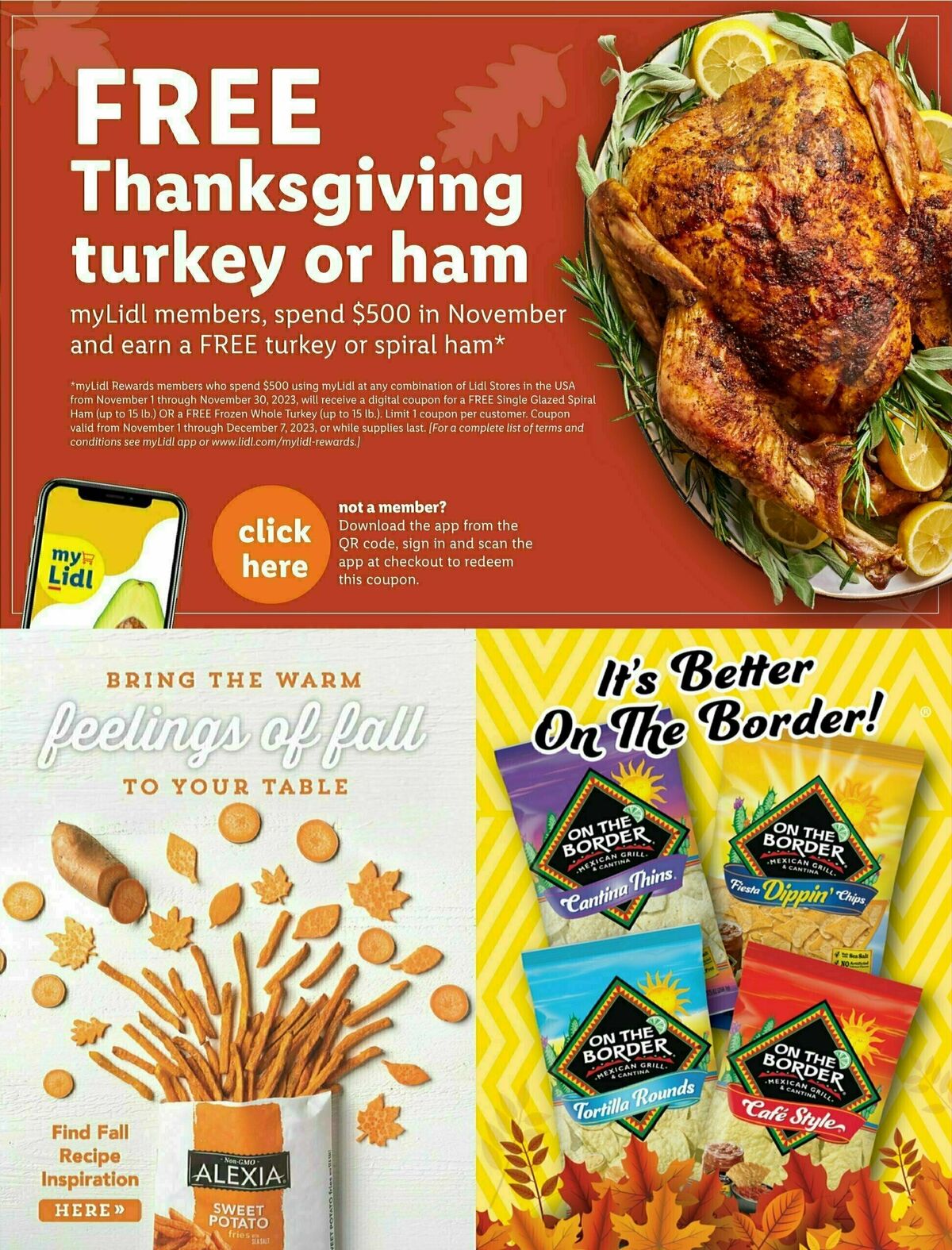 LIDL Thanksgiving Weekly Ad from November 1