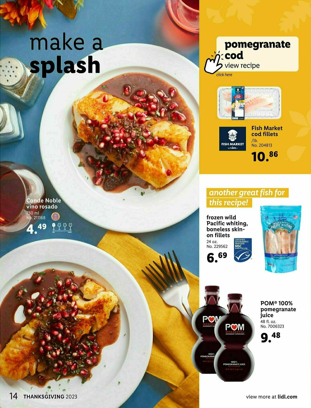 LIDL Thanksgiving Weekly Ad from November 1