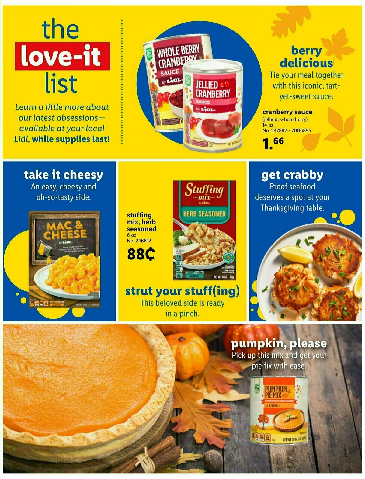 LIDL Thanksgiving Weekly Ad from November 1