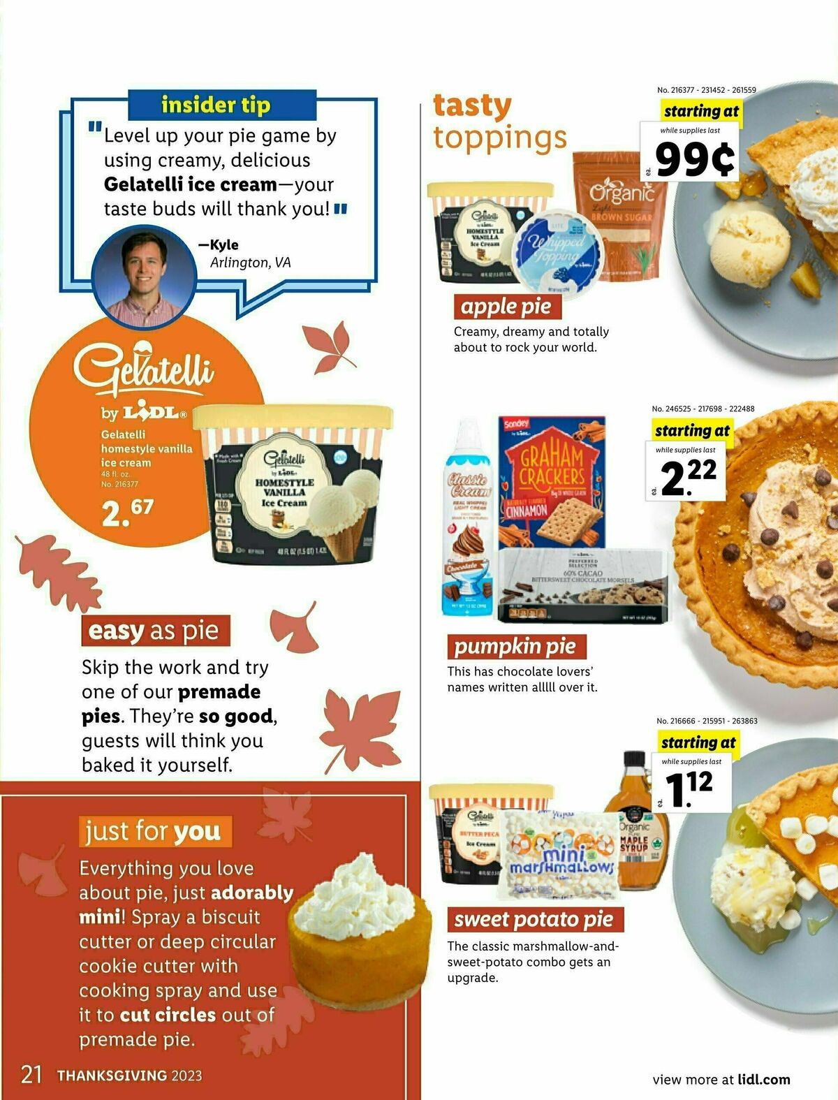 LIDL Thanksgiving Weekly Ad from November 1