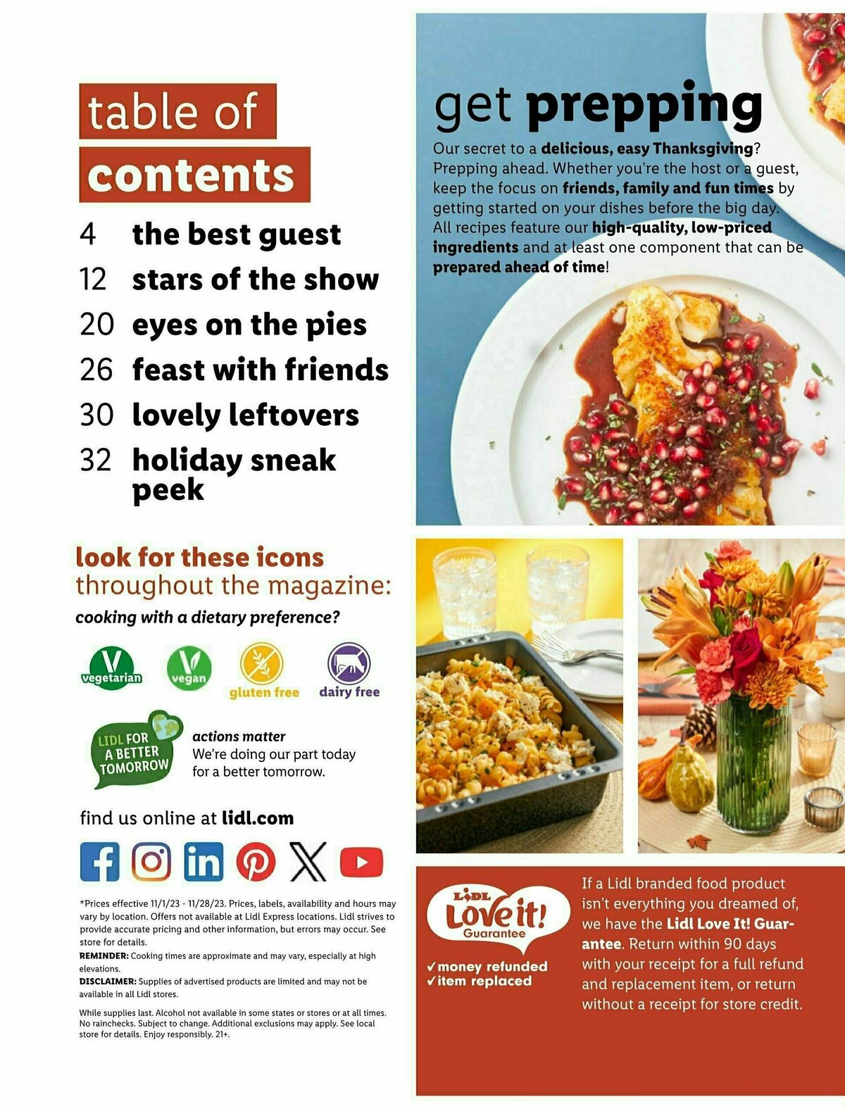 LIDL Thanksgiving Weekly Ad from November 1