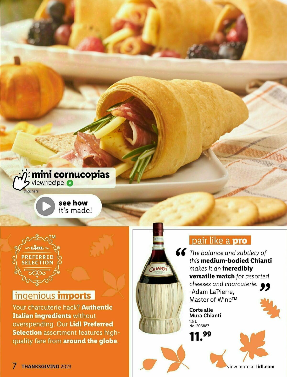 LIDL Thanksgiving Weekly Ad from November 1