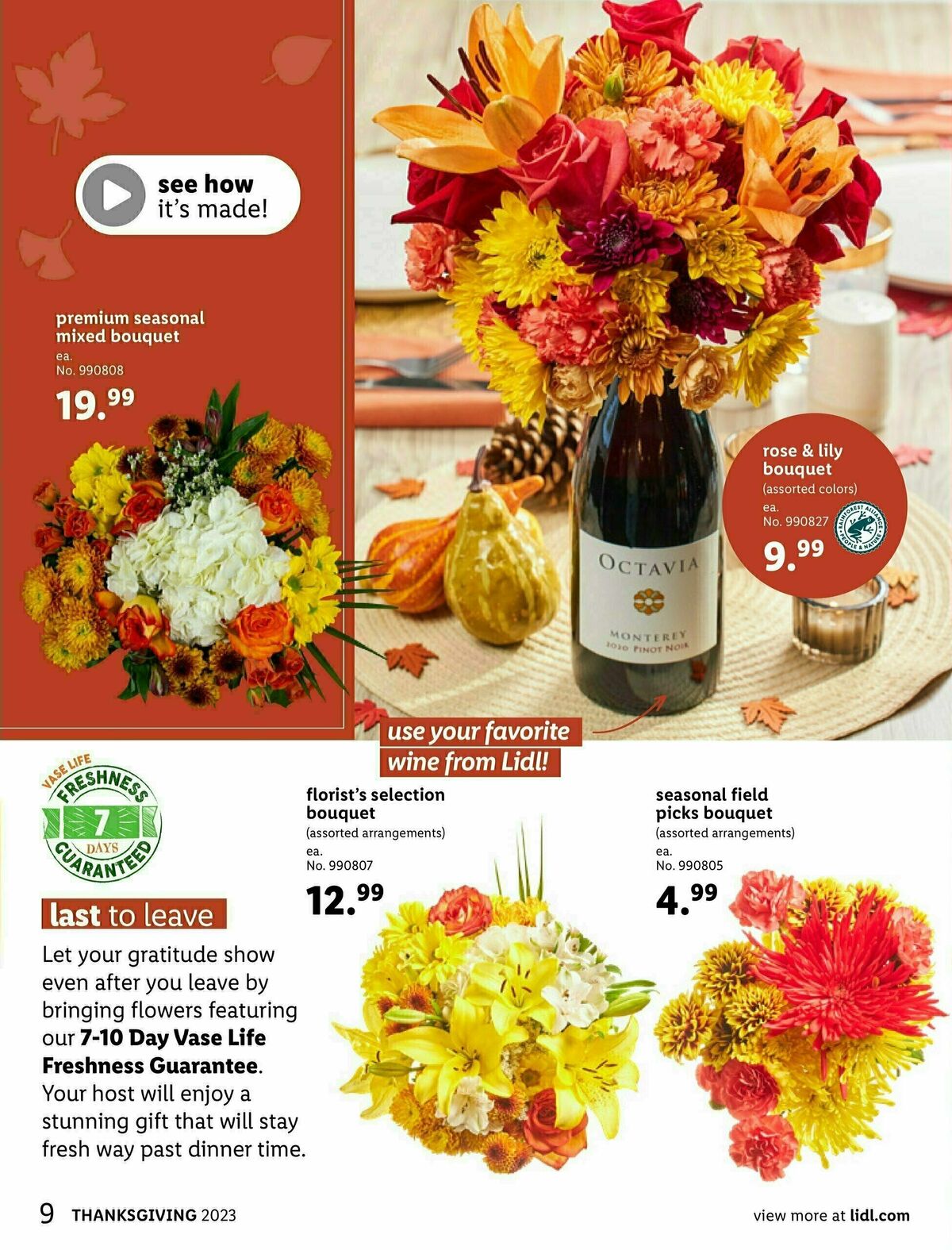 LIDL Thanksgiving Weekly Ad from November 1