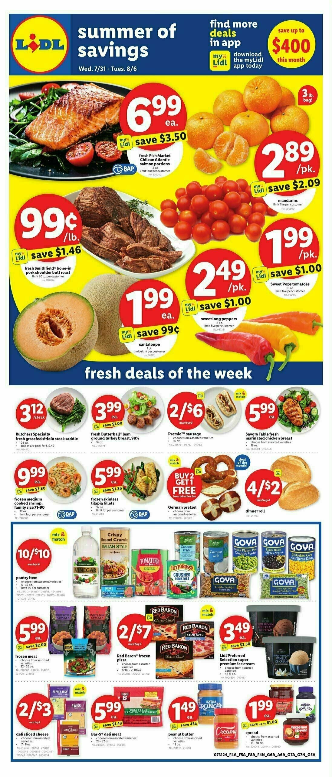 LIDL Weekly Ad from July 31