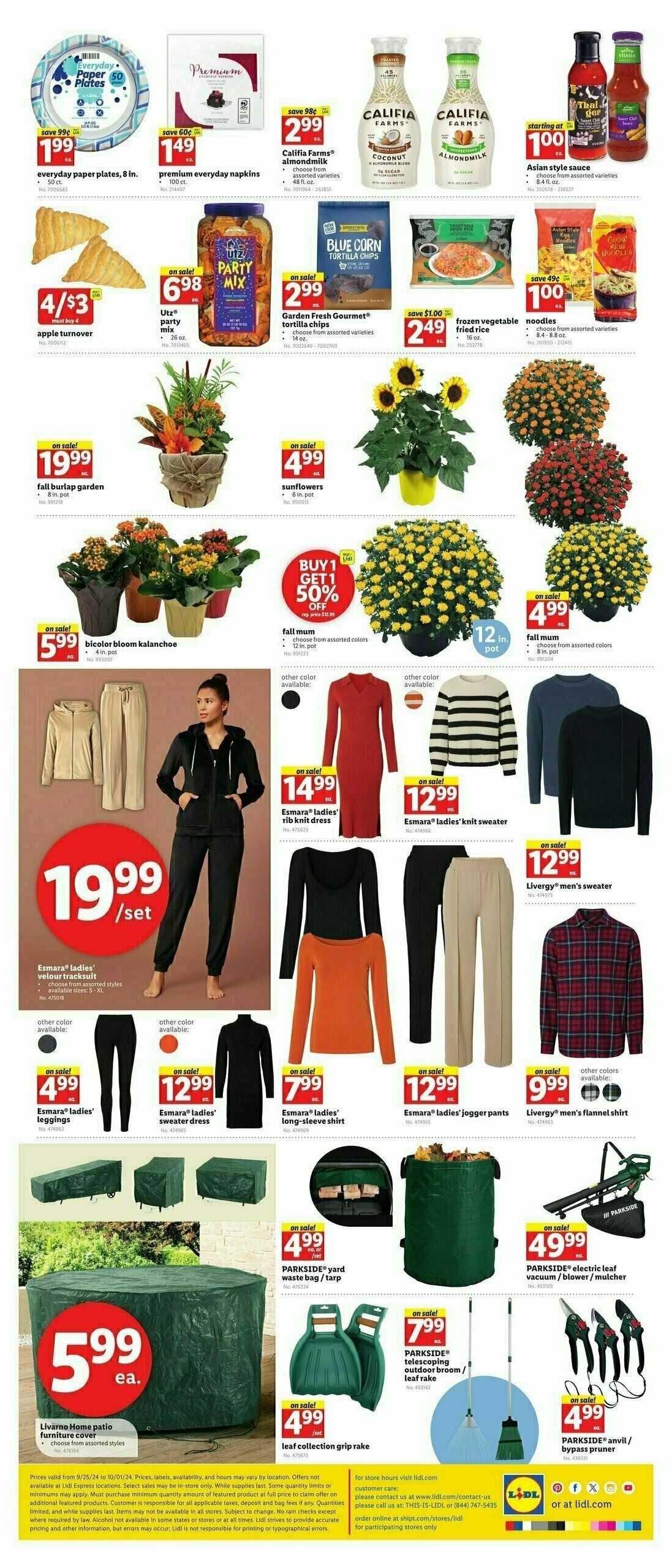 LIDL Weekly Ad from September 25