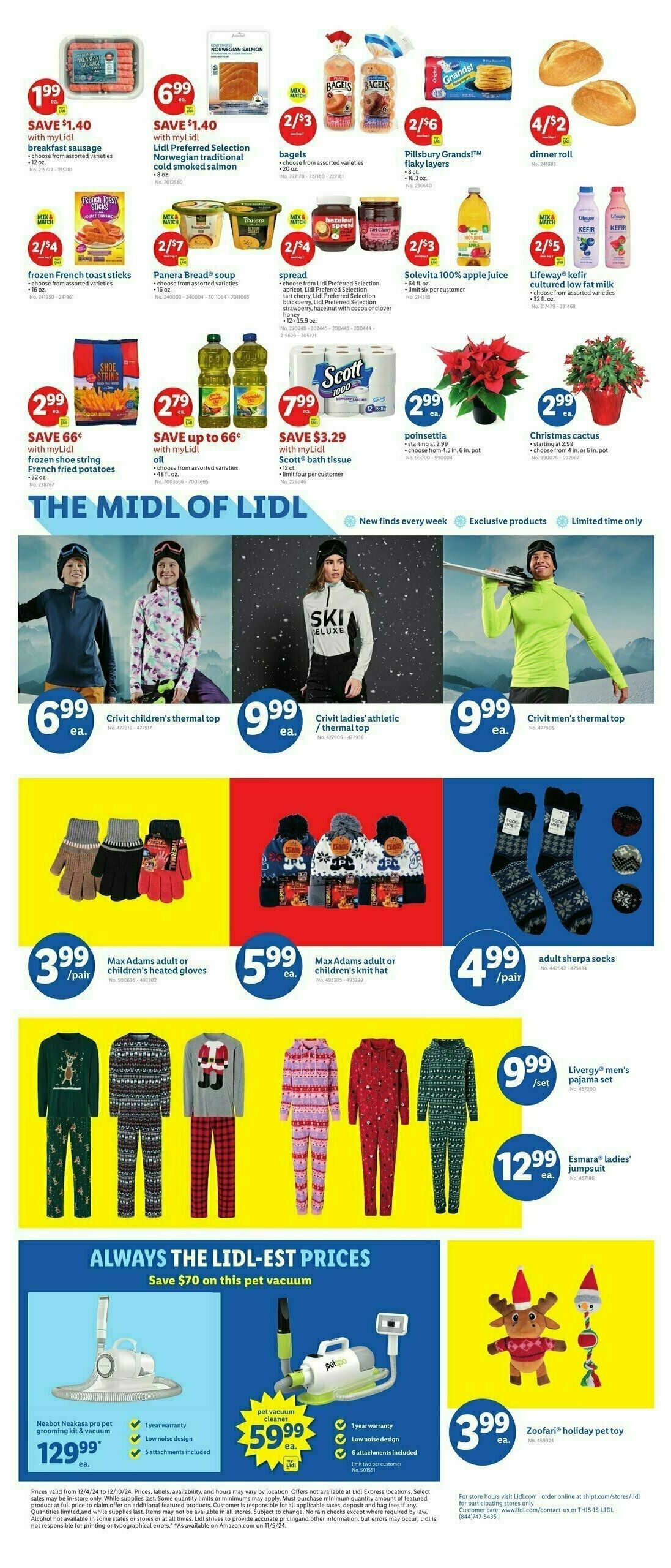 LIDL Weekly Ad from December 4