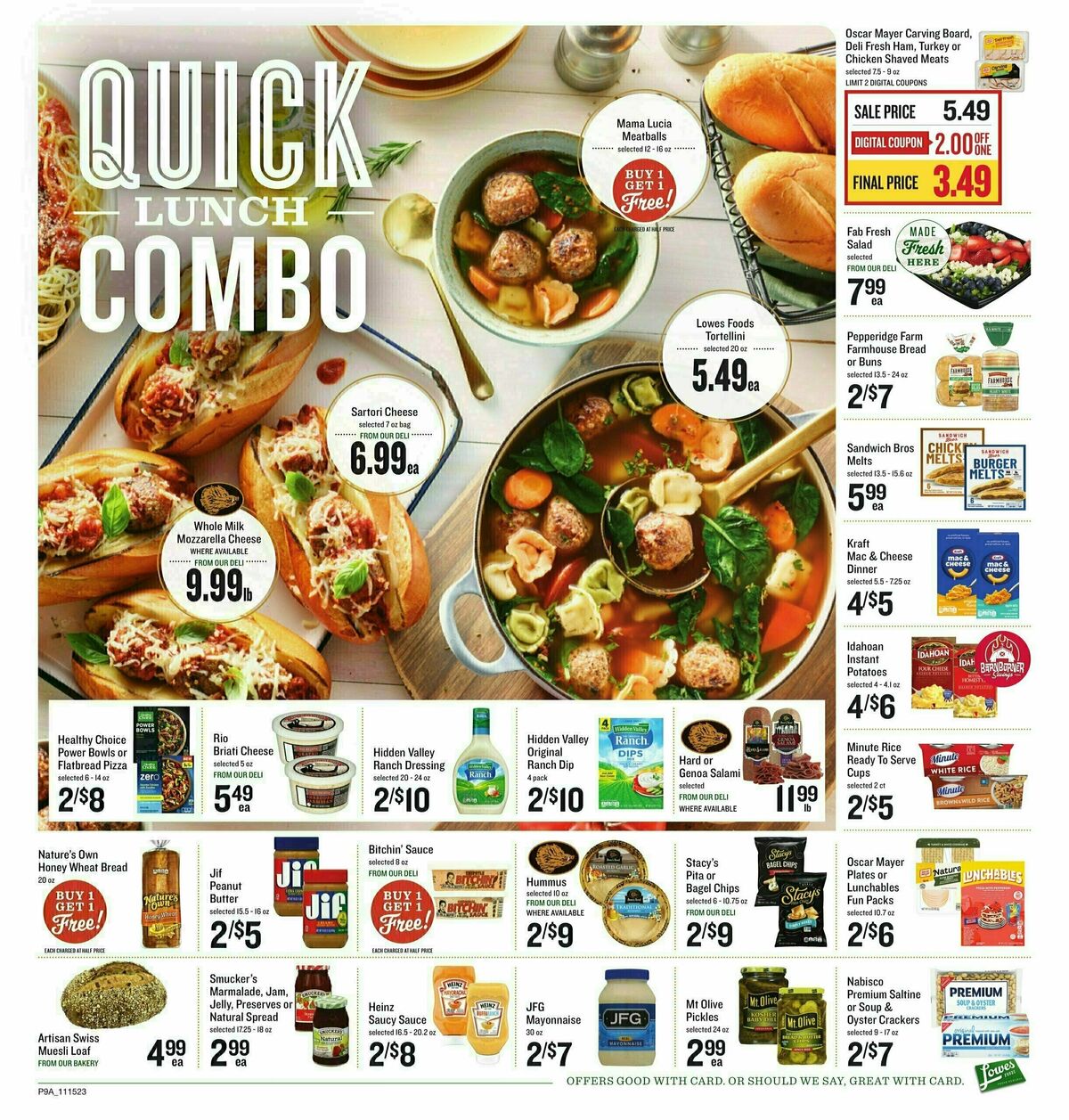 Lowes Foods Weekly Ad from November 15