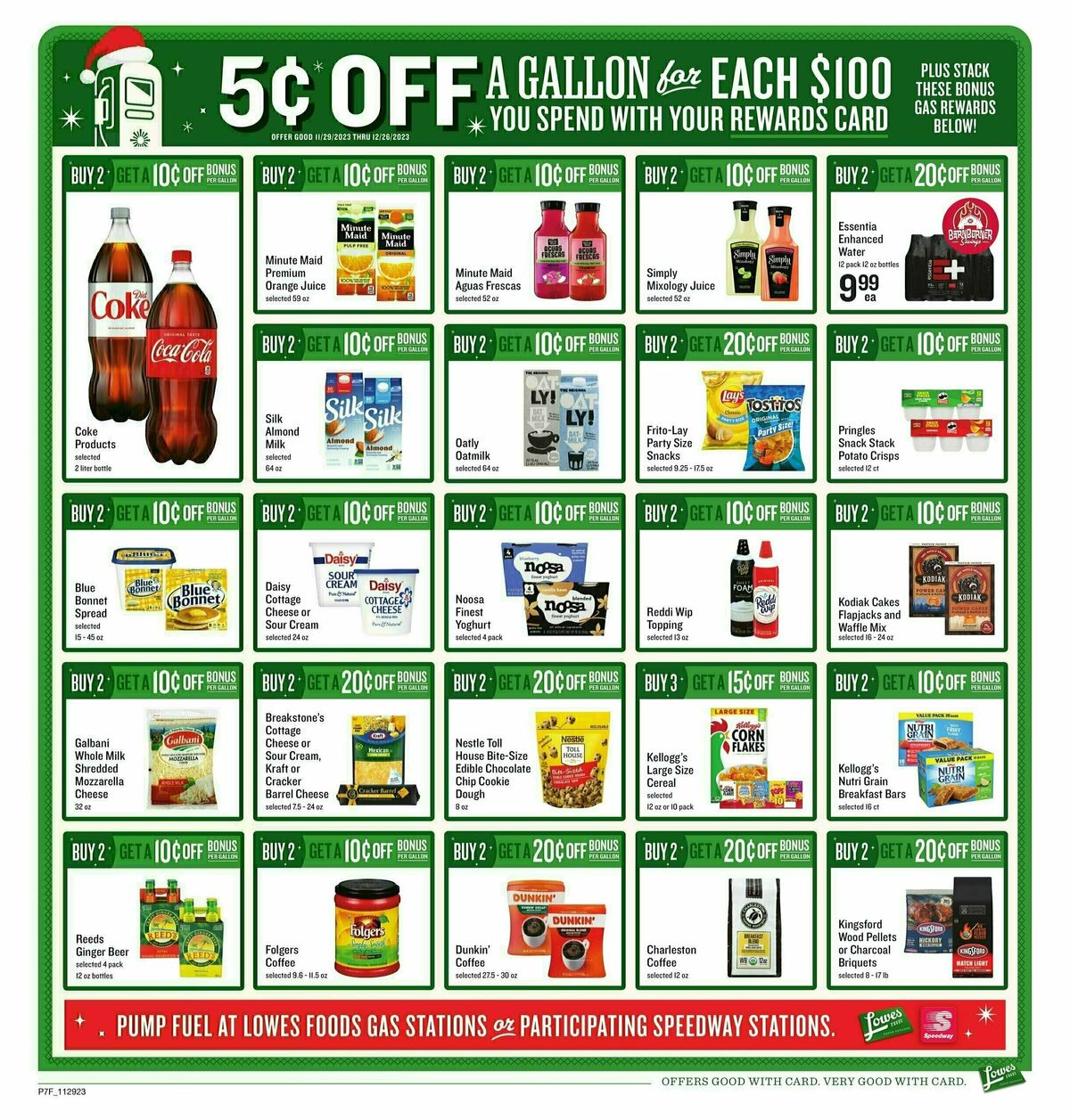 Lowes Foods Holiday Fuel Weekly Ad from November 29