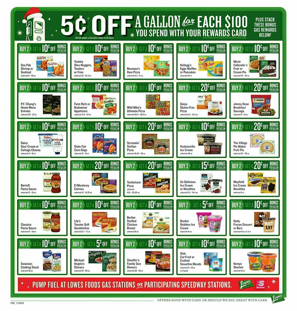 Lowes Foods Holiday Fuel Weekly Ad from November 29