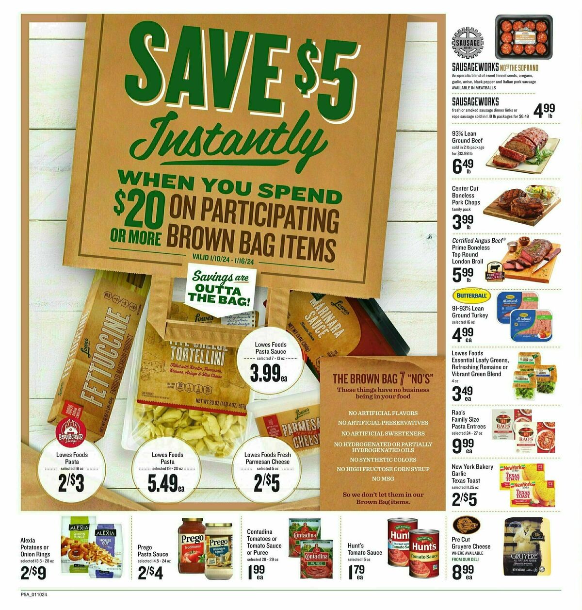 Lowes Foods Weekly Ad from January 10