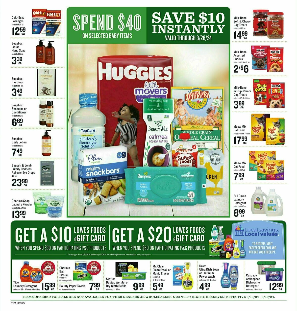 Lowes Foods Weekly Ad from March 13