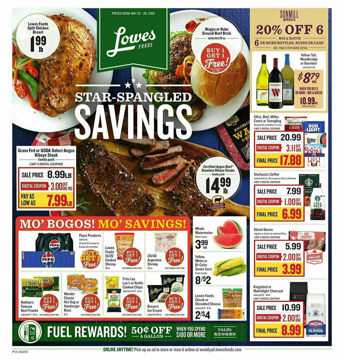 Lowes Foods Weekly Ad from May 22