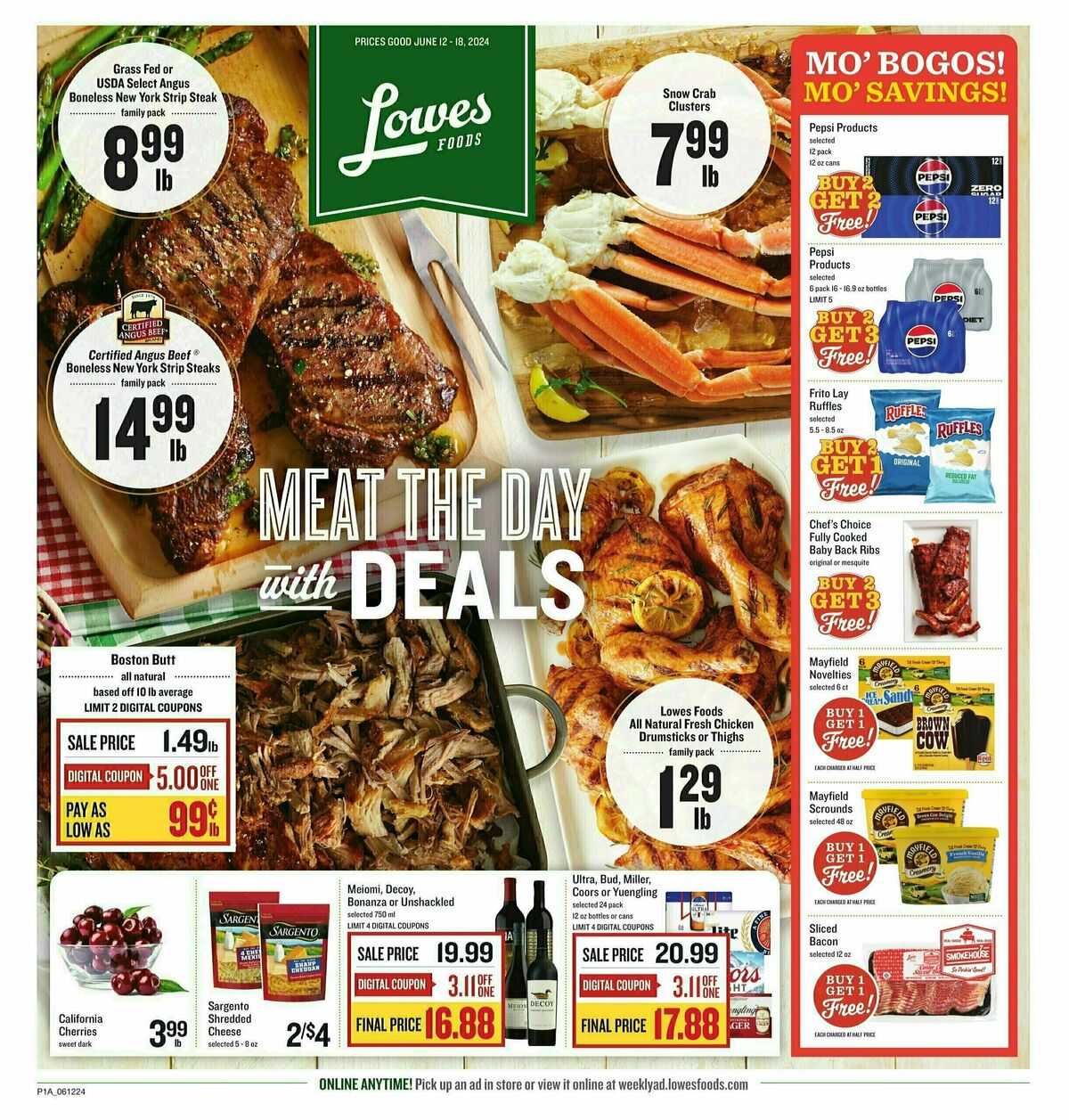 Lowes Foods Weekly Ad from June 12