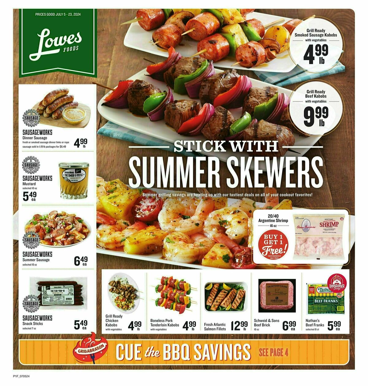 Lowes Foods Summer Grilling Weekly Ad from July 5