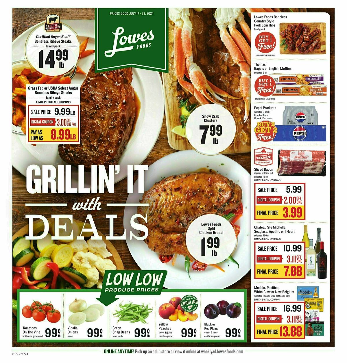 Lowes Foods Weekly Ad from July 17