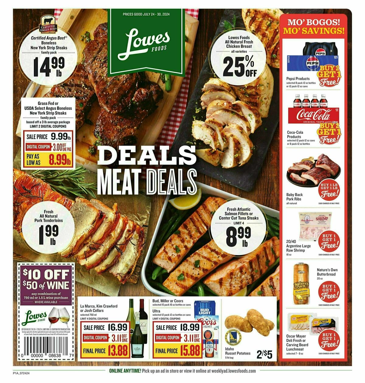 Lowes Foods Weekly Ad from July 24