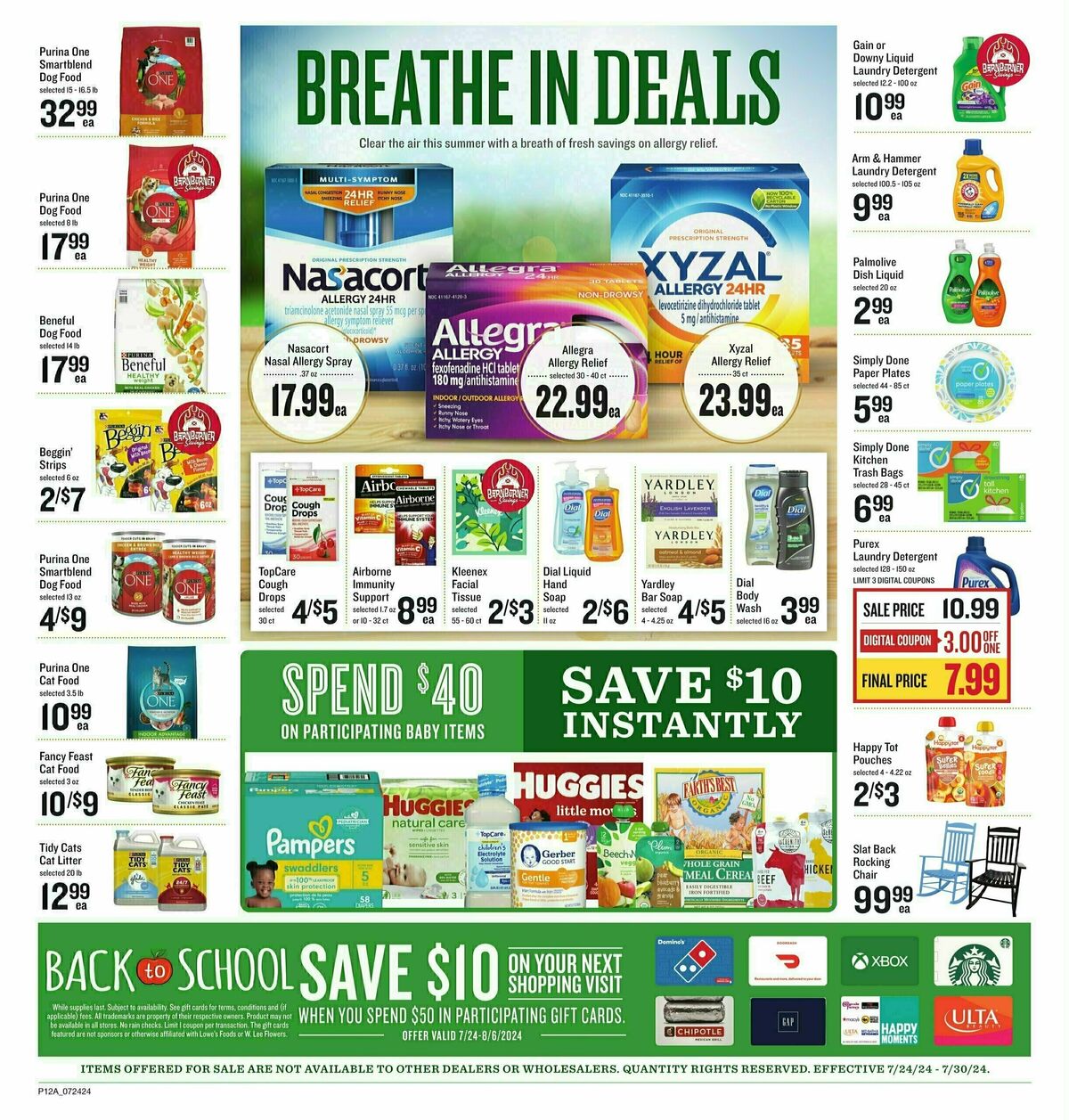 Lowes Foods Weekly Ad from July 24