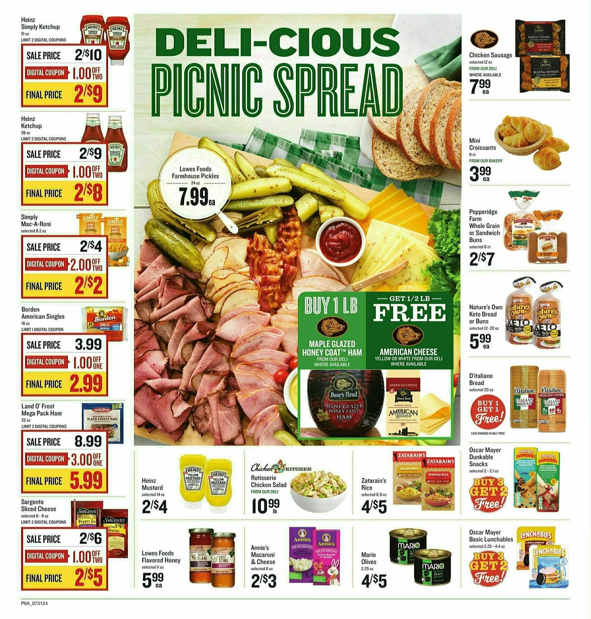 Lowes Foods Weekly Ad from July 31