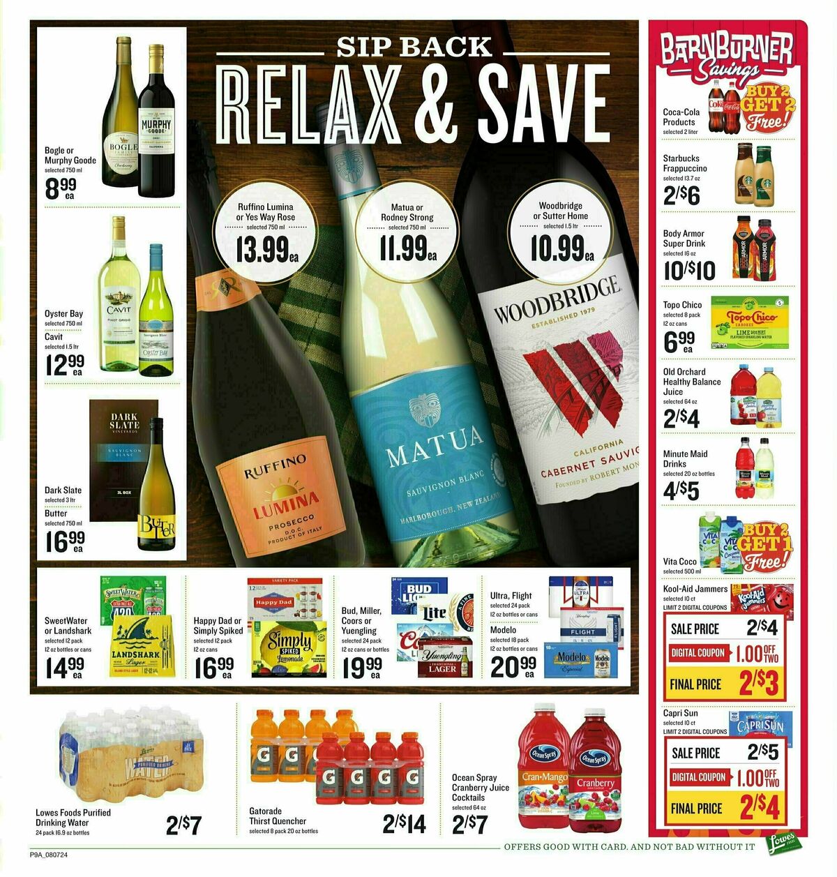 Lowes Foods Weekly Ad from August 7