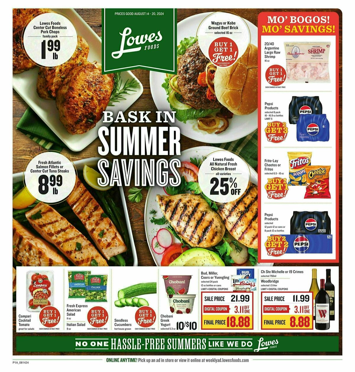 Lowes Foods Weekly Ad from August 14