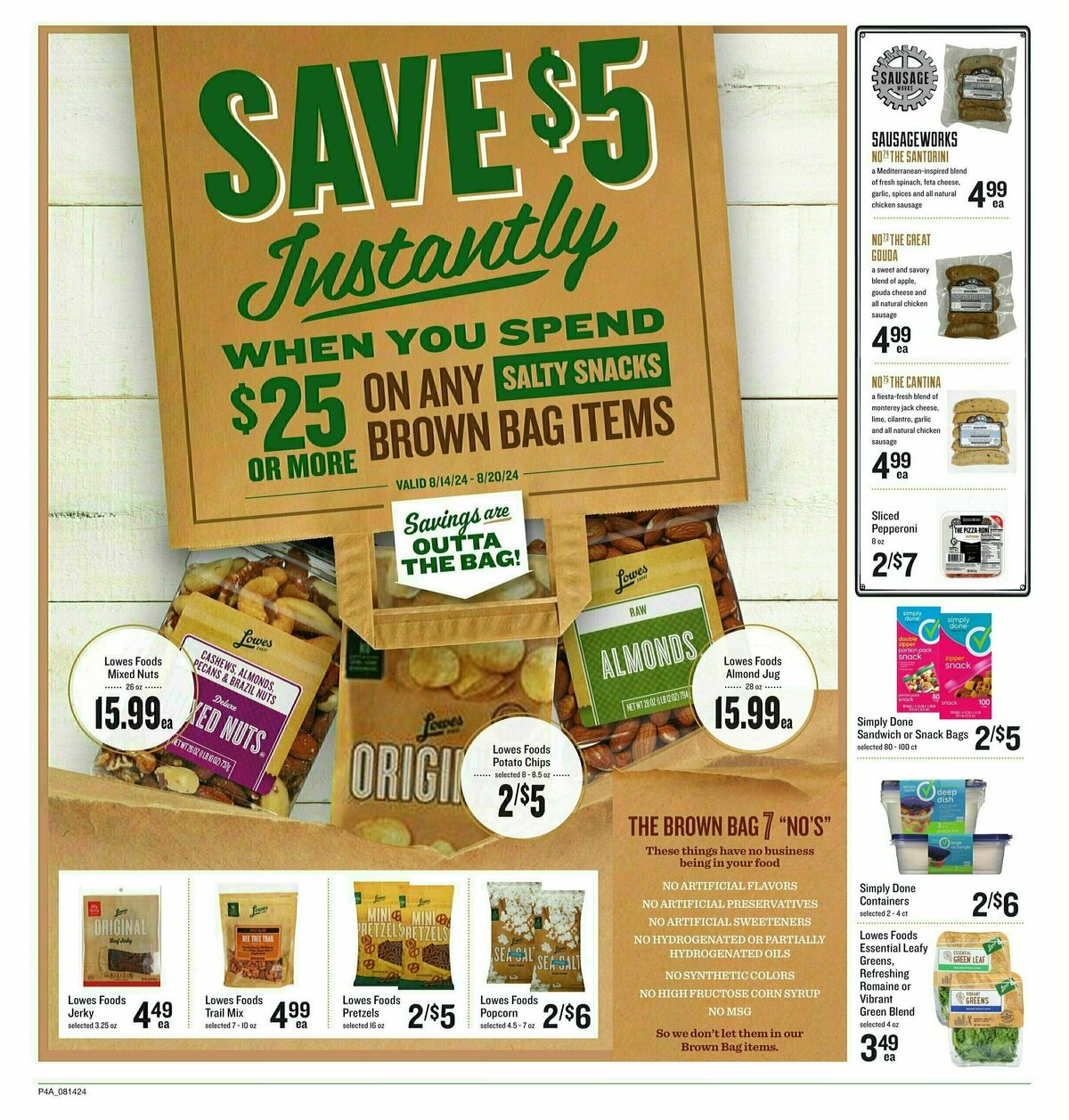 Lowes Foods Weekly Ad from August 14