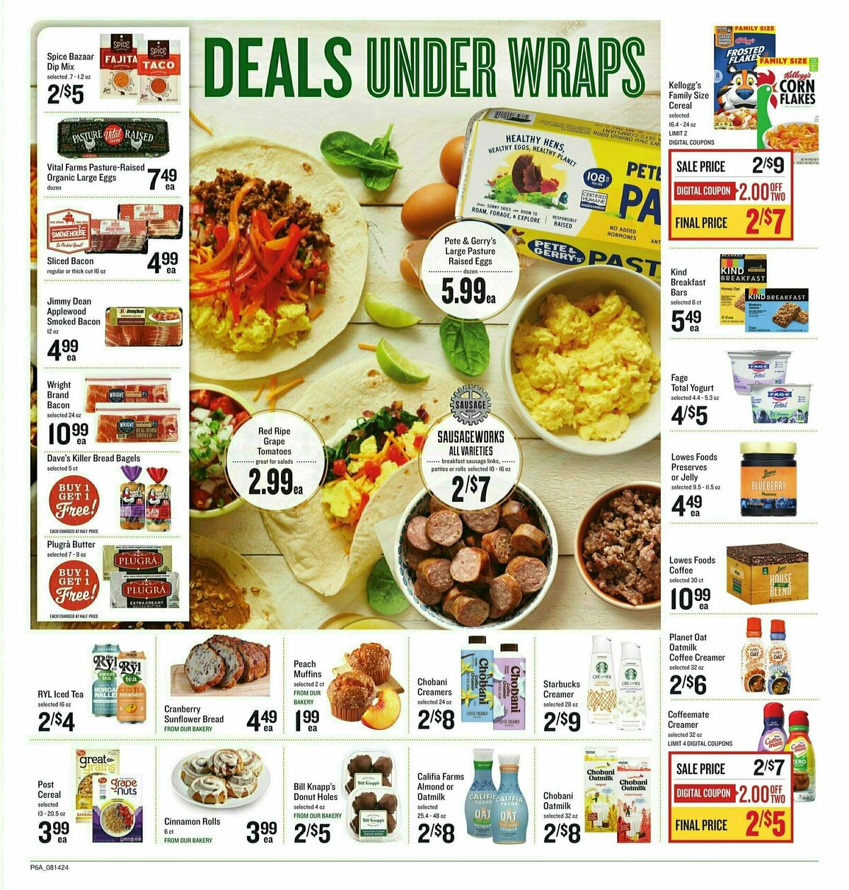 Lowes Foods Weekly Ad from August 14