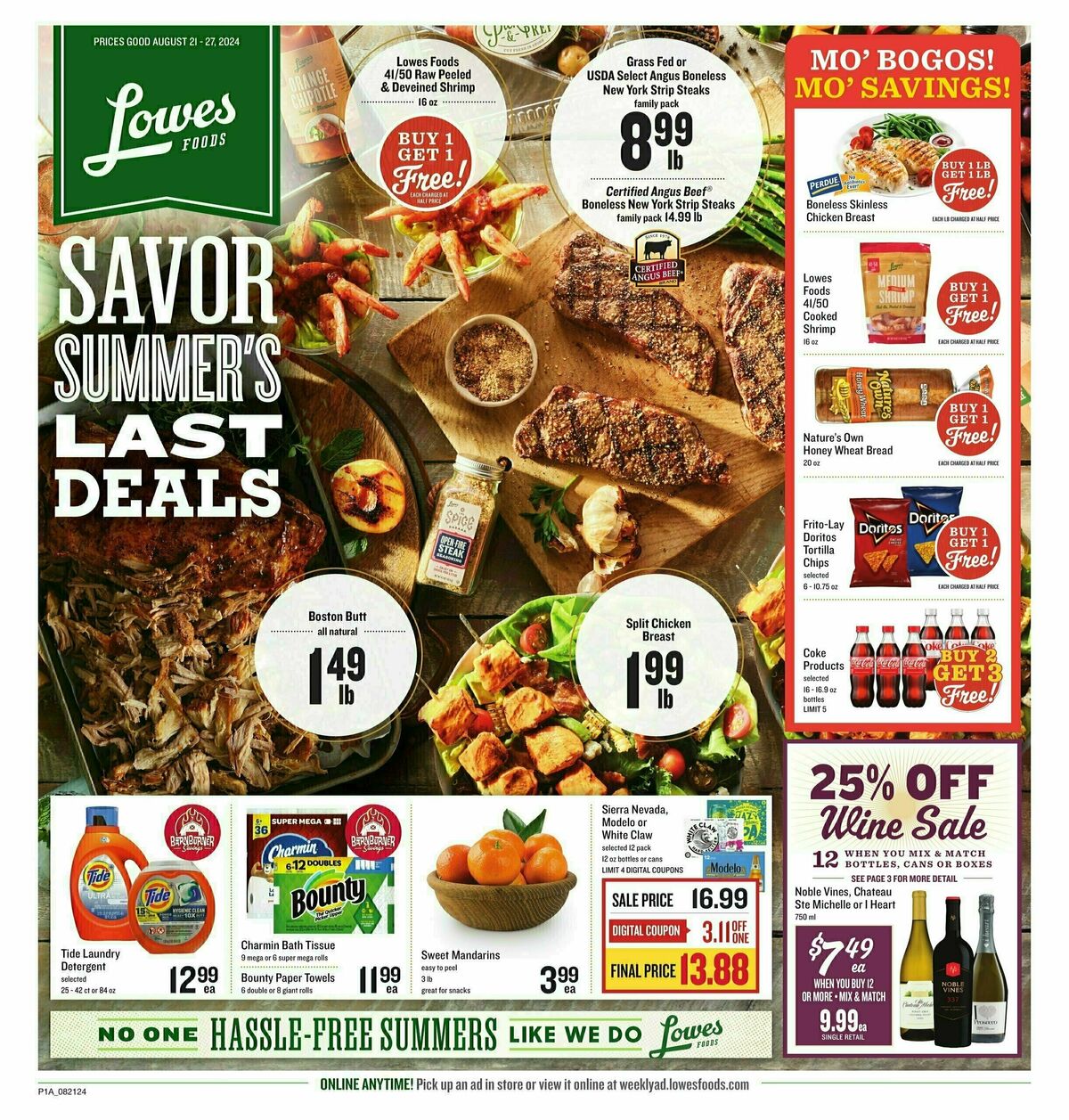 Lowes Foods Weekly Ad from August 21