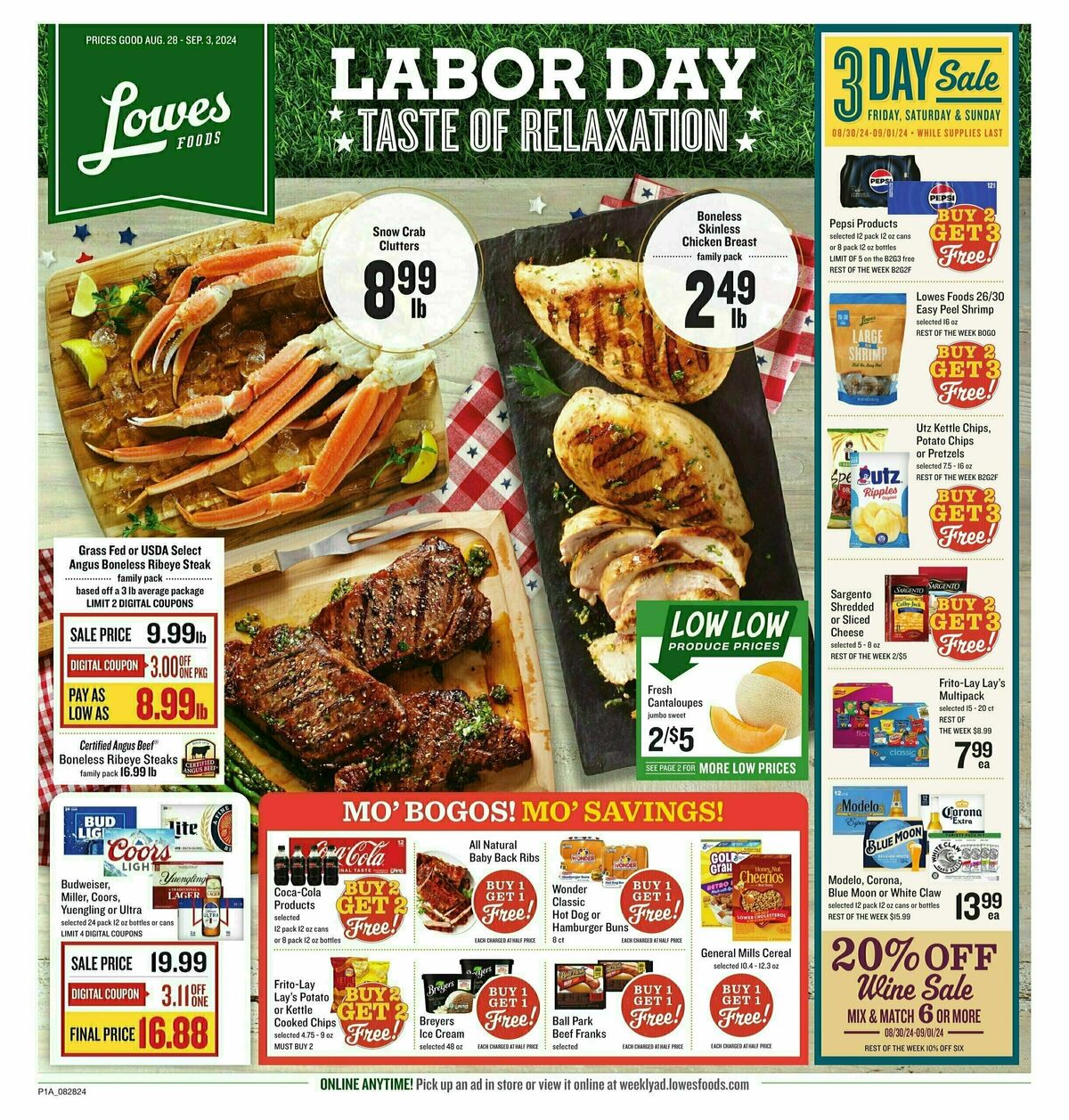 Lowes Foods Weekly Ad from August 28