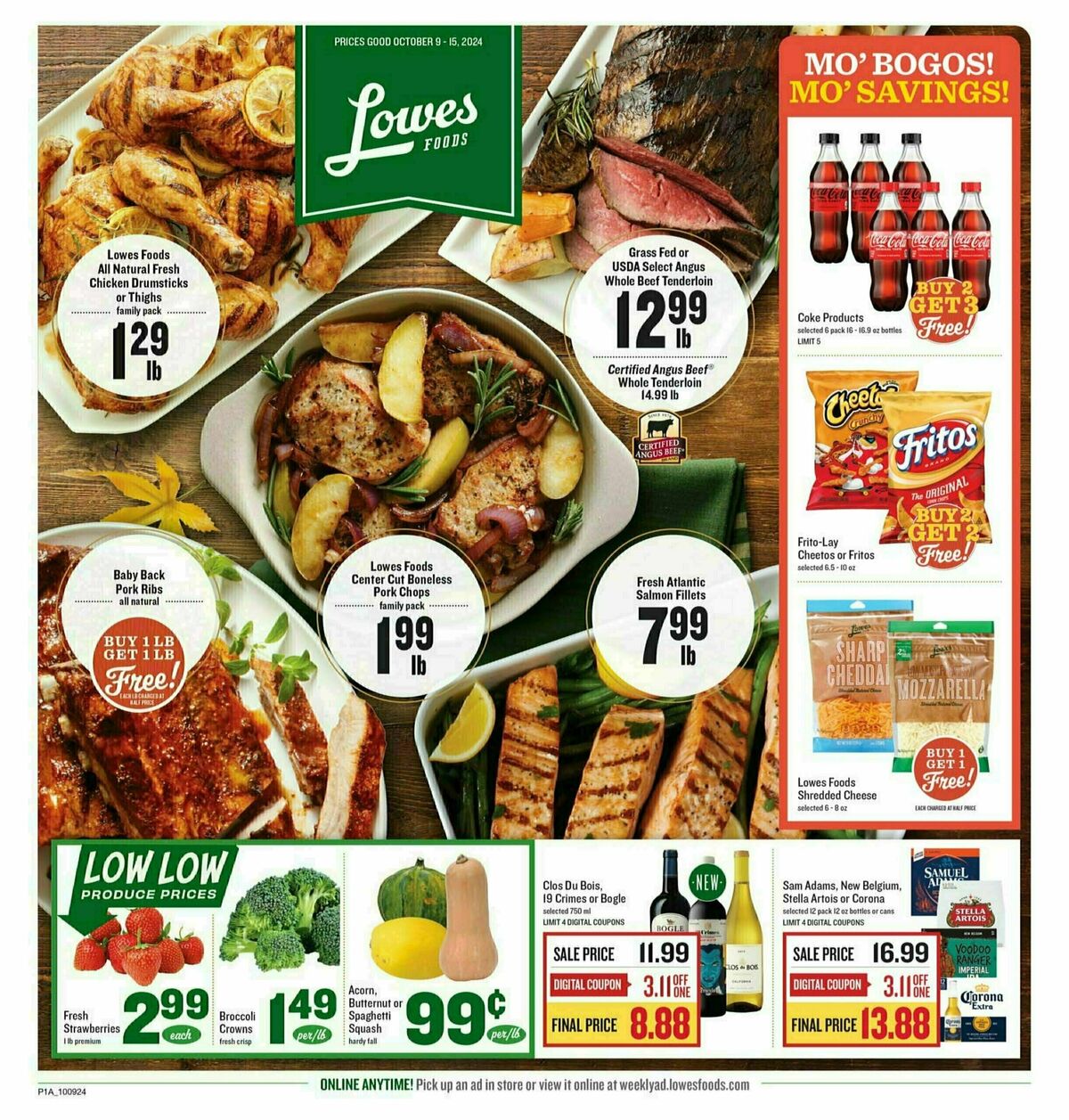 Lowes Foods Weekly Ad from October 9